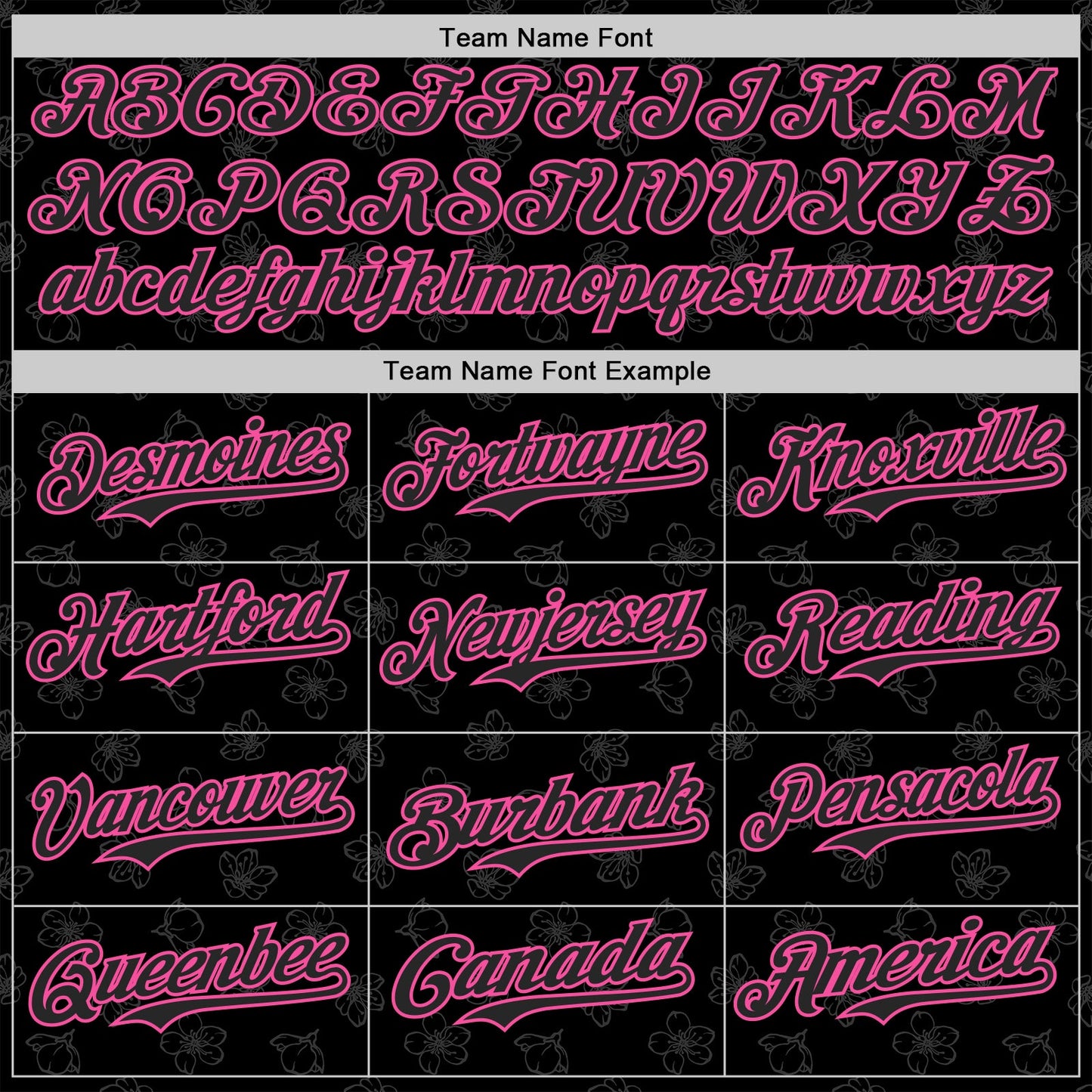 Custom Black-Pink Cherry Blossoms Sakura Authentic Baseball Jersey view 4