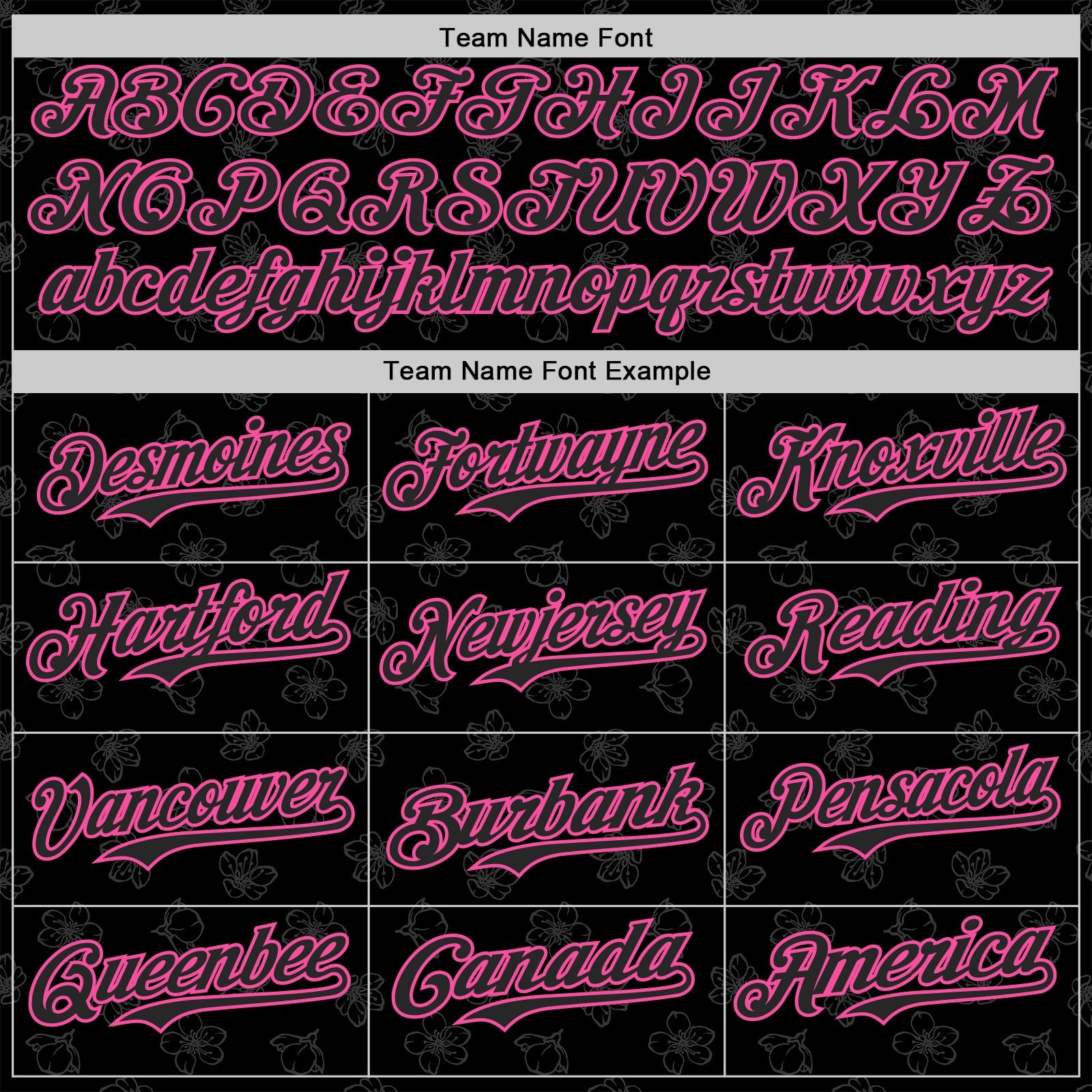 Custom Black-Pink Cherry Blossoms Sakura Authentic Baseball Jersey view 4