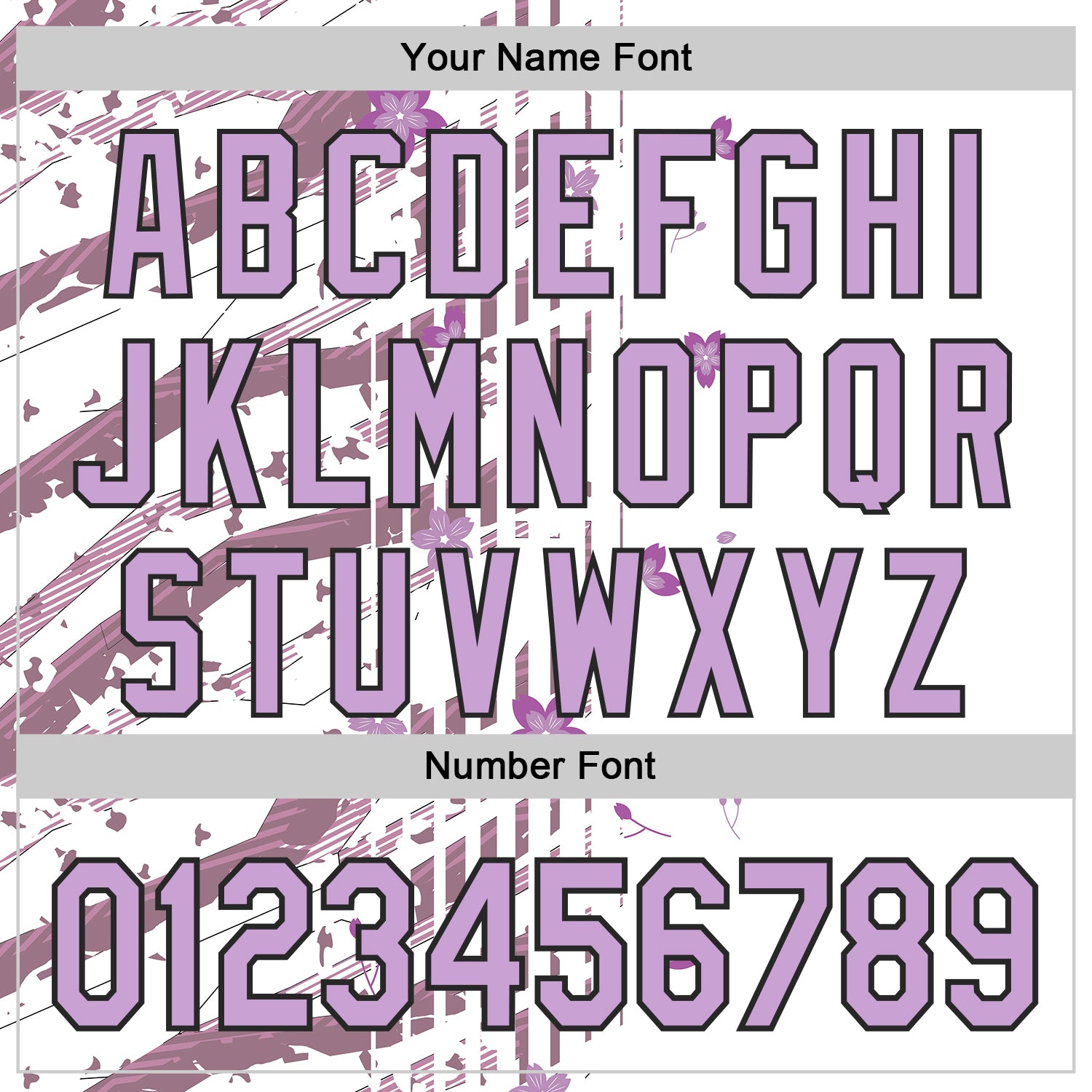 Custom White Light Purple-Black Cherry Blossoms Sakura Authentic Baseball Jersey view 5