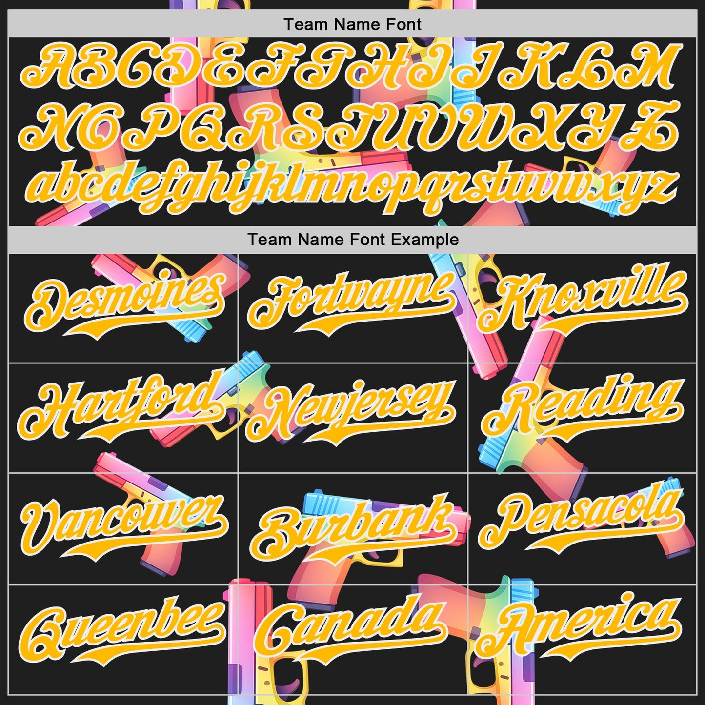 Custom Black Gold-White Colorful Firepower 3D Pattern Design Authentic Baseball Jersey view 4