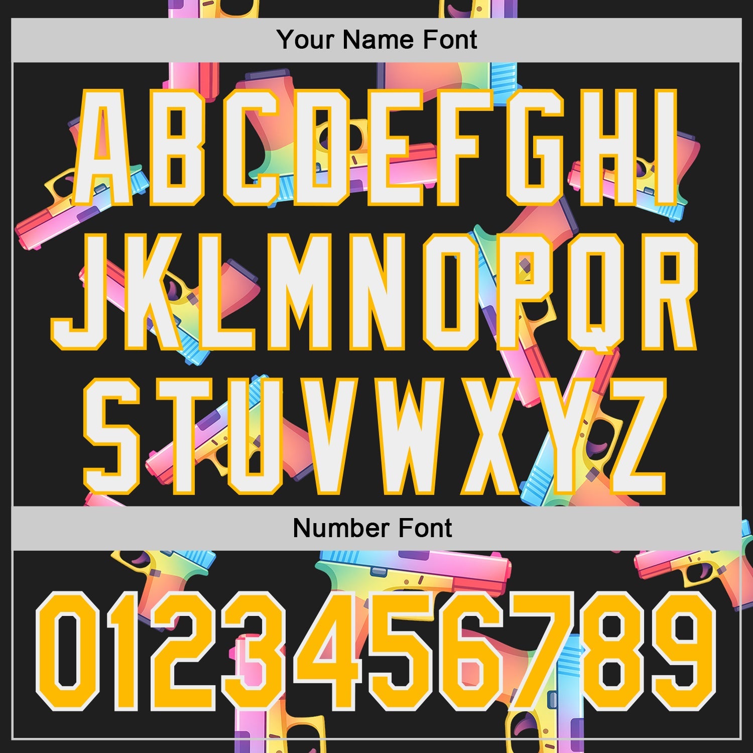 Custom Black Gold-White Colorful Firepower 3D Pattern Design Authentic Baseball Jersey view 5