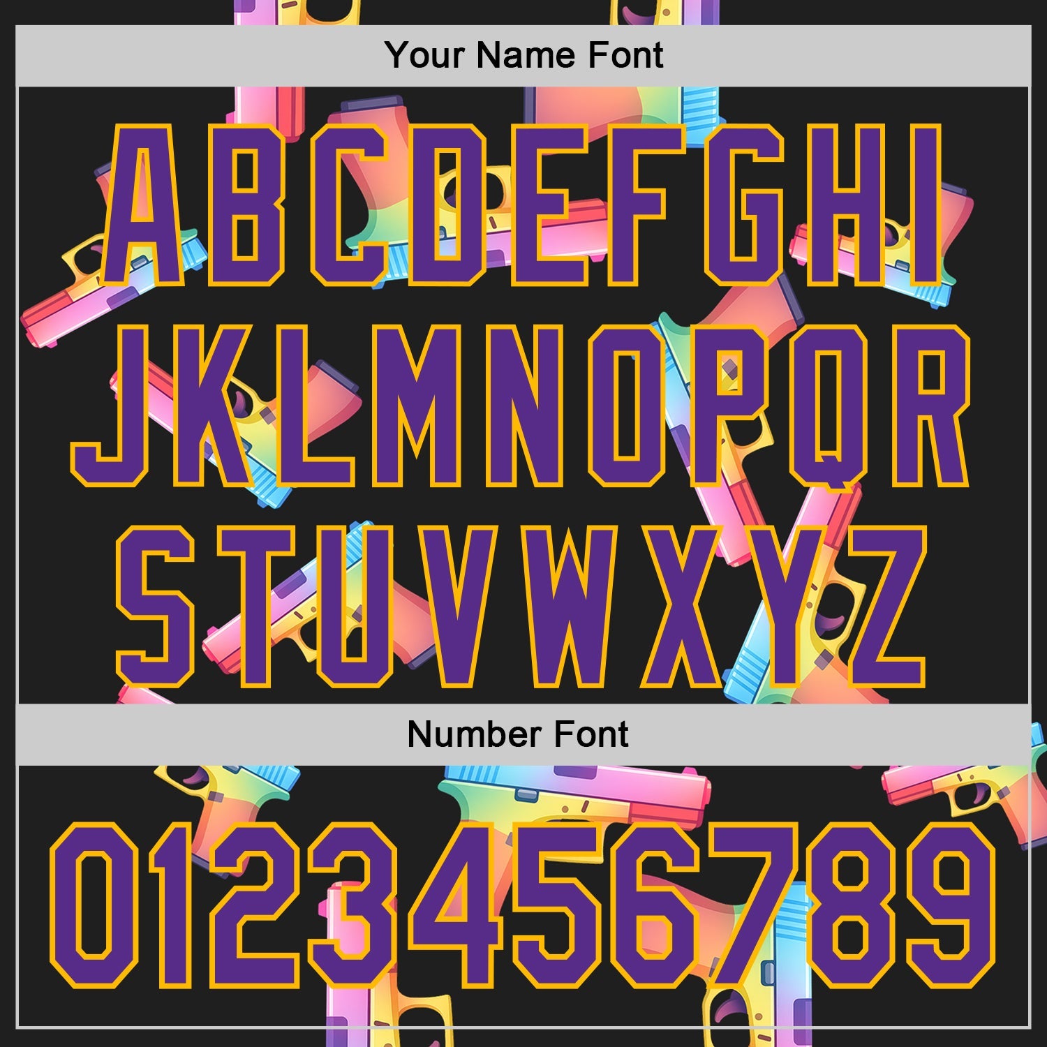 Custom Black Purple-Gold Colorful Firepower 3D Pattern Design Authentic Baseball Jersey view 5