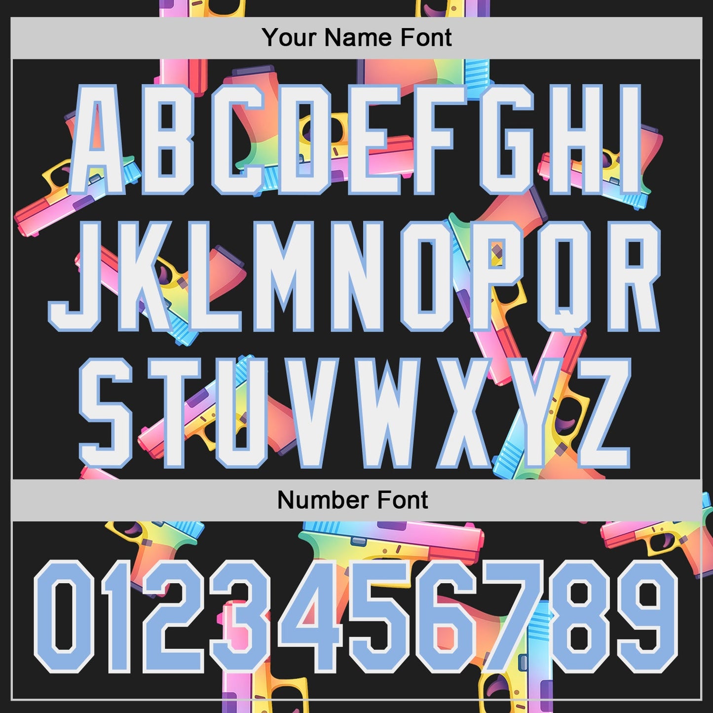 Custom Black Light Blue-White Colorful Firepower 3D Pattern Design Authentic Baseball Jersey view 5