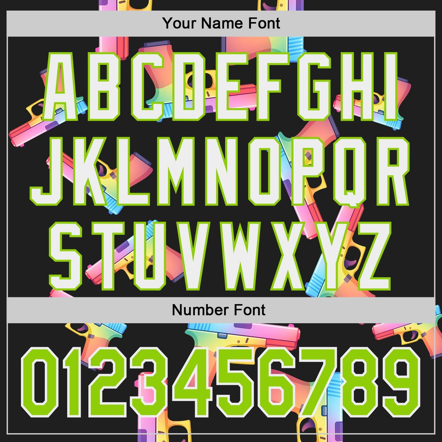 Custom Black Neon Green-White Colorful Firepower 3D Pattern Design Authentic Baseball Jersey view 5
