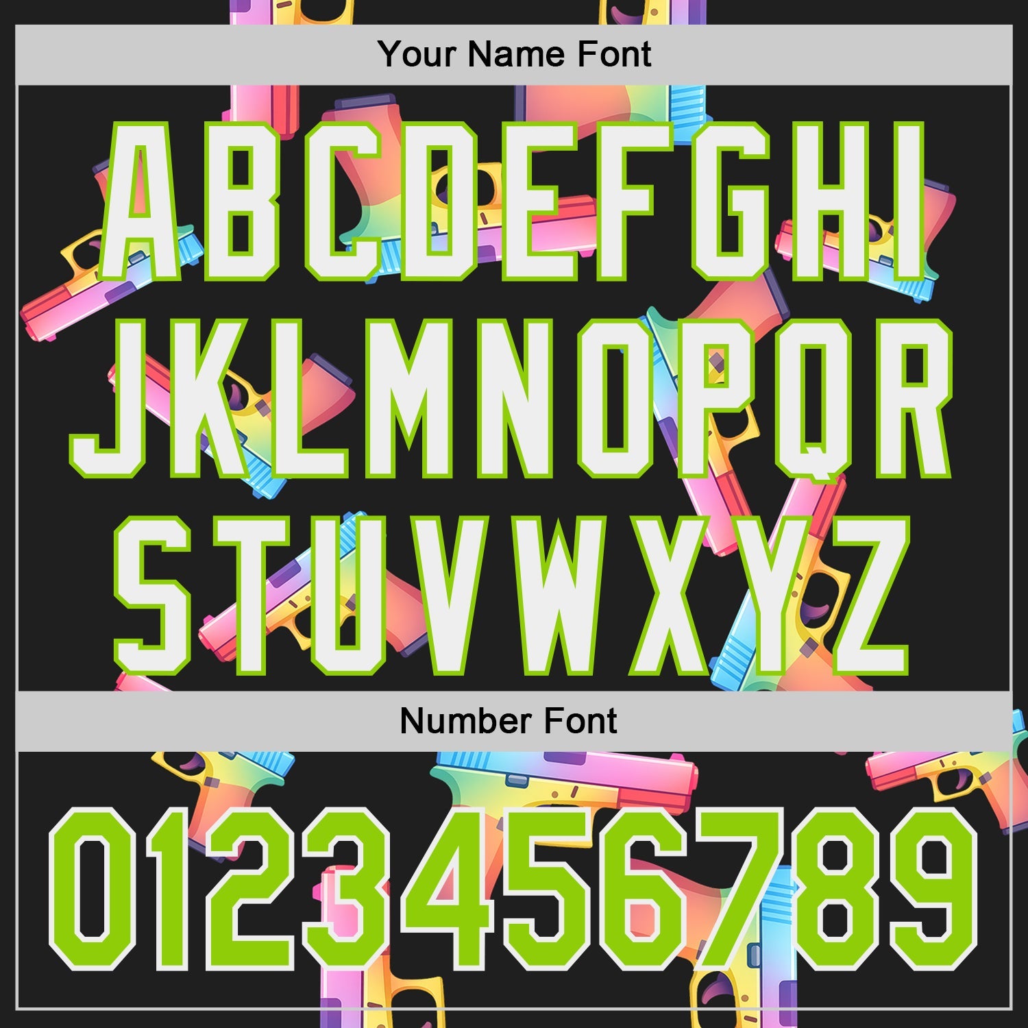 Custom Black Neon Green-White Colorful Firepower 3D Pattern Design Authentic Baseball Jersey view 5