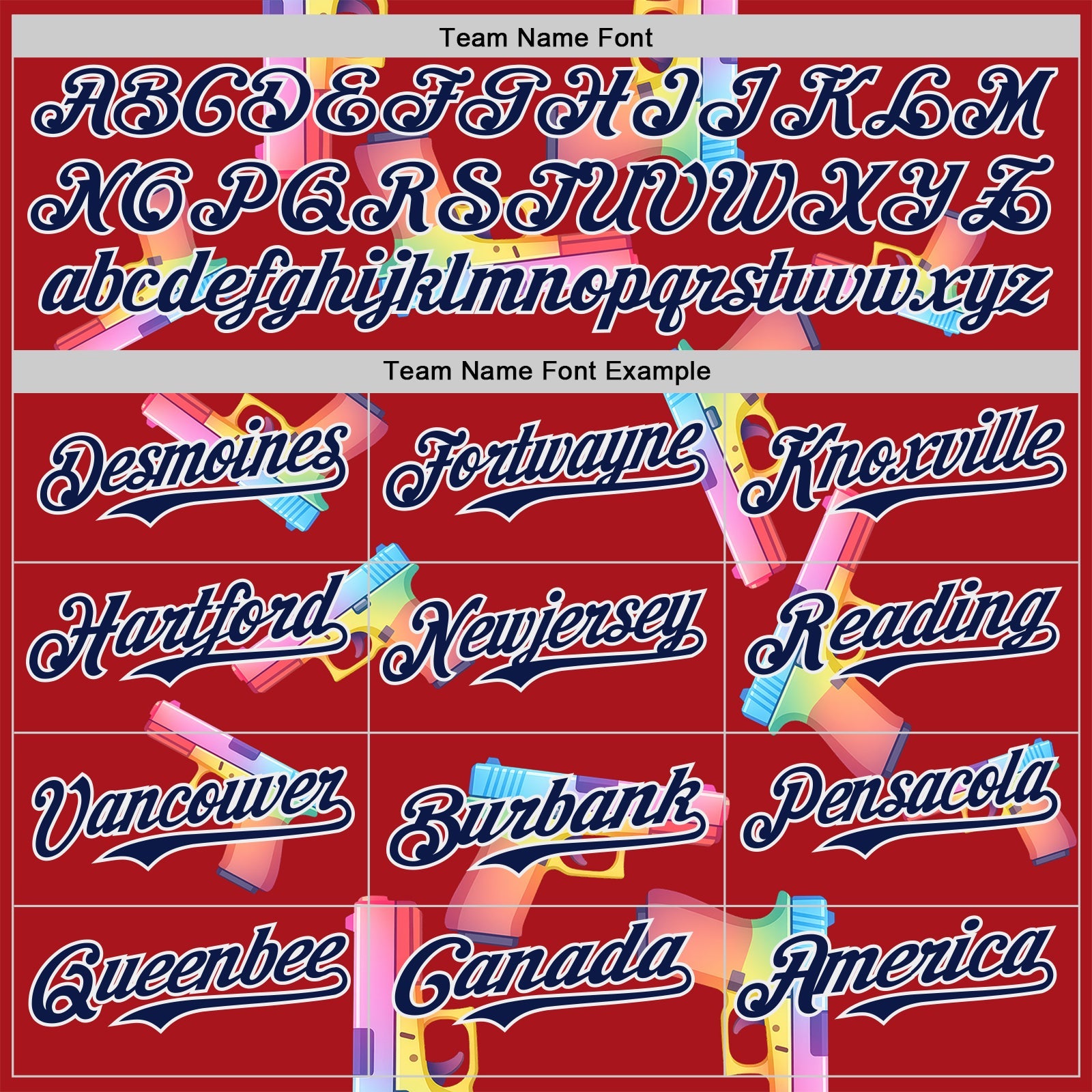 Custom Red Navy-White Colorful Firepower 3D Pattern Design Authentic Baseball Jersey view 4