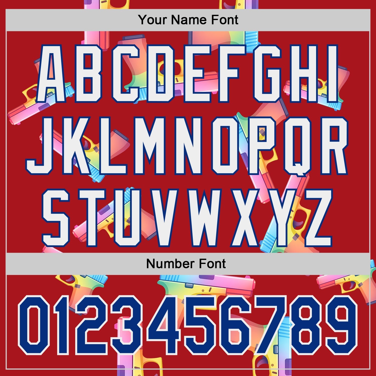 Custom Red Royal-White Colorful Firepower 3D Pattern Design Authentic Baseball Jersey view 5