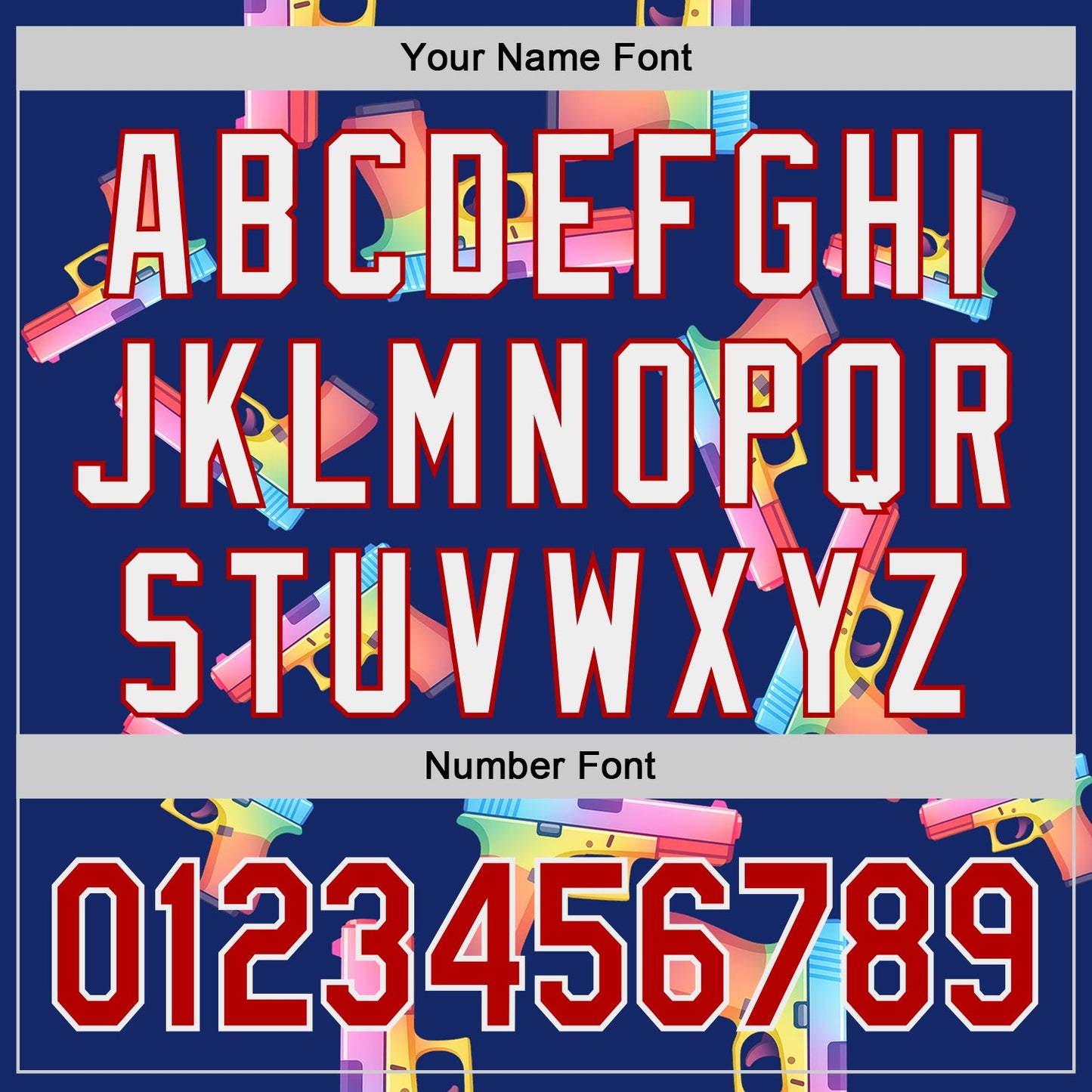 Custom Royal Red-White Colorful Firepower 3D Pattern Design Authentic Baseball Jersey view 5