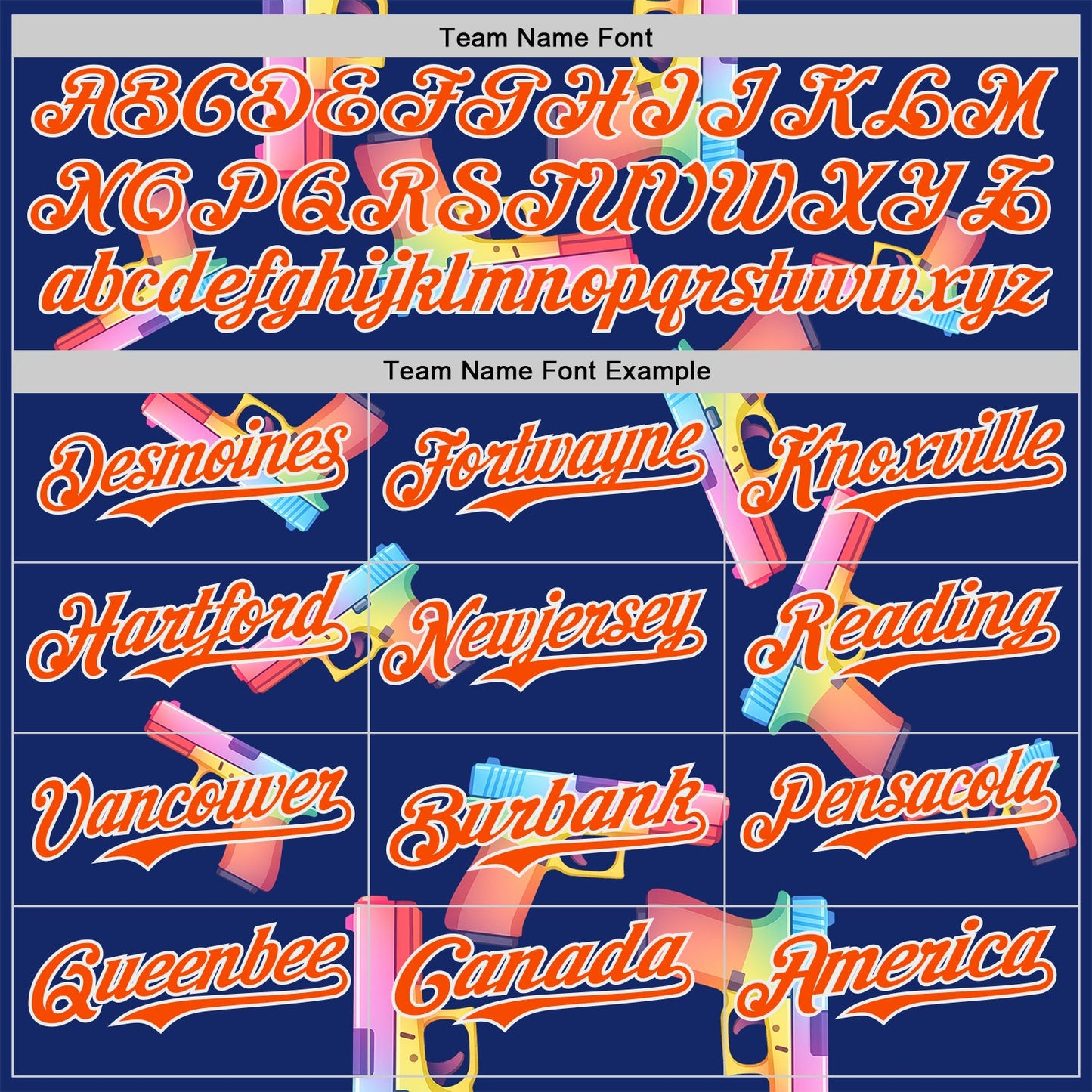 Custom Royal Orange-White Colorful Firepower 3D Pattern Design Authentic Baseball Jersey view 4