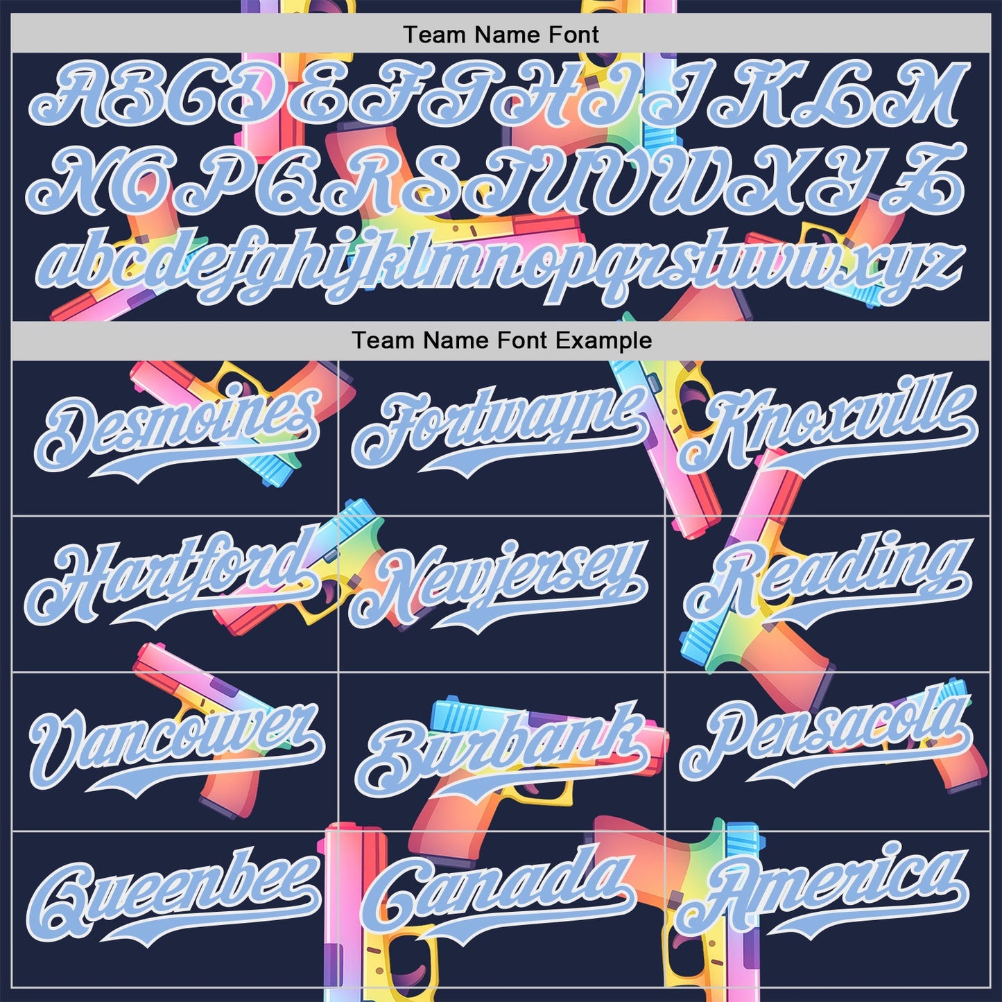 Custom Navy Light Blue-White Colorful Firepower 3D Pattern Design Authentic Baseball Jersey view 4