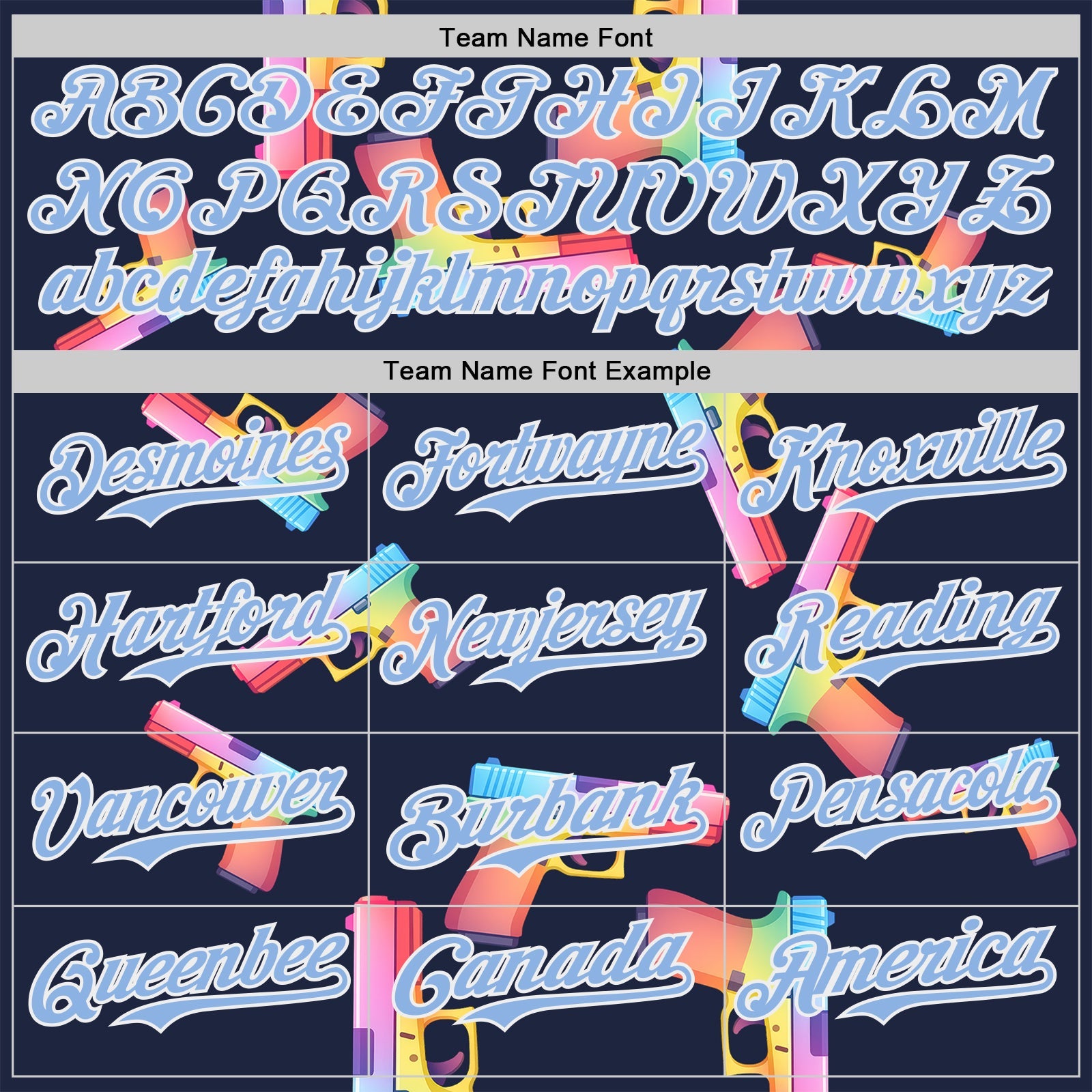 Custom Navy Light Blue-White Colorful Firepower 3D Pattern Design Authentic Baseball Jersey view 4