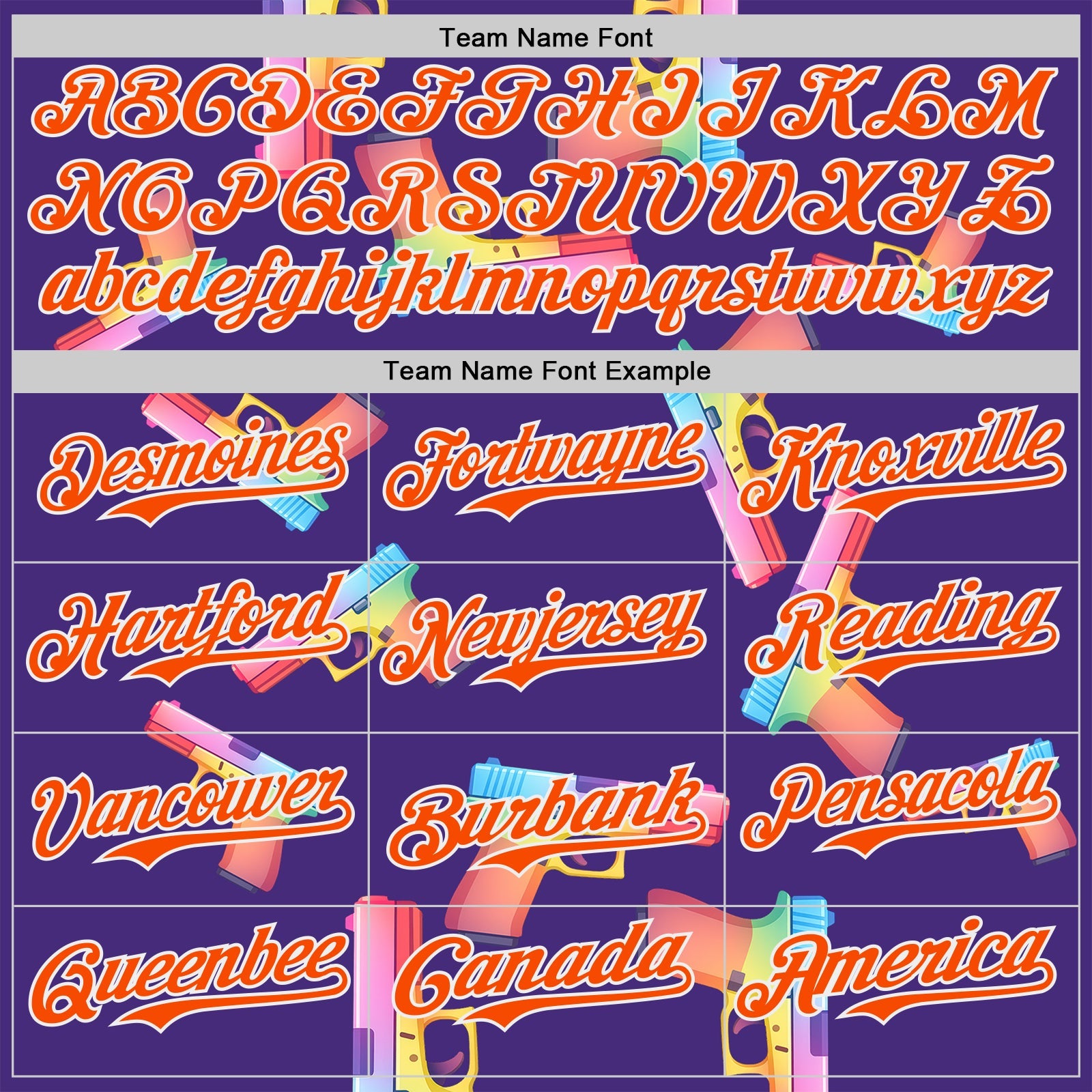 Custom Purple Orange-White Colorful Firepower 3D Pattern Design Authentic Baseball Jersey view 4
