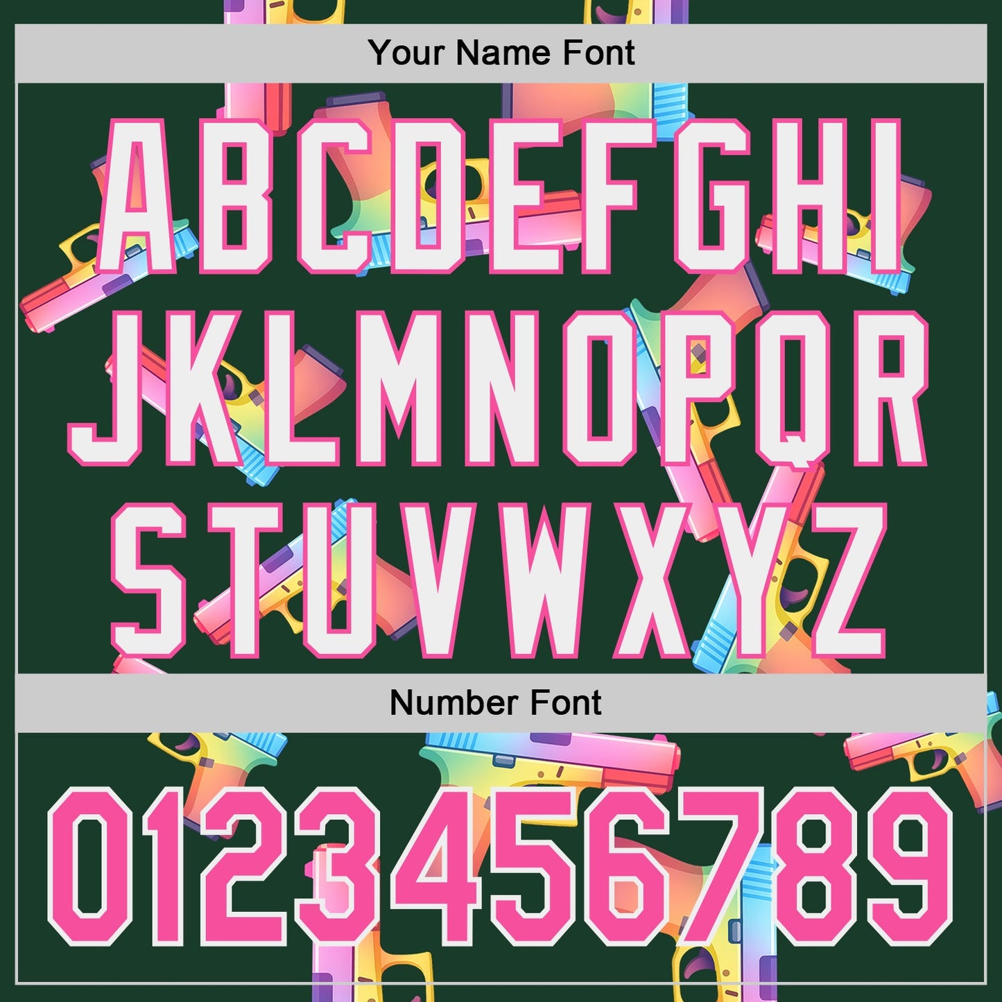 Custom Green Pink-White Colorful Firepower 3D Pattern Design Authentic Baseball Jersey view 5
