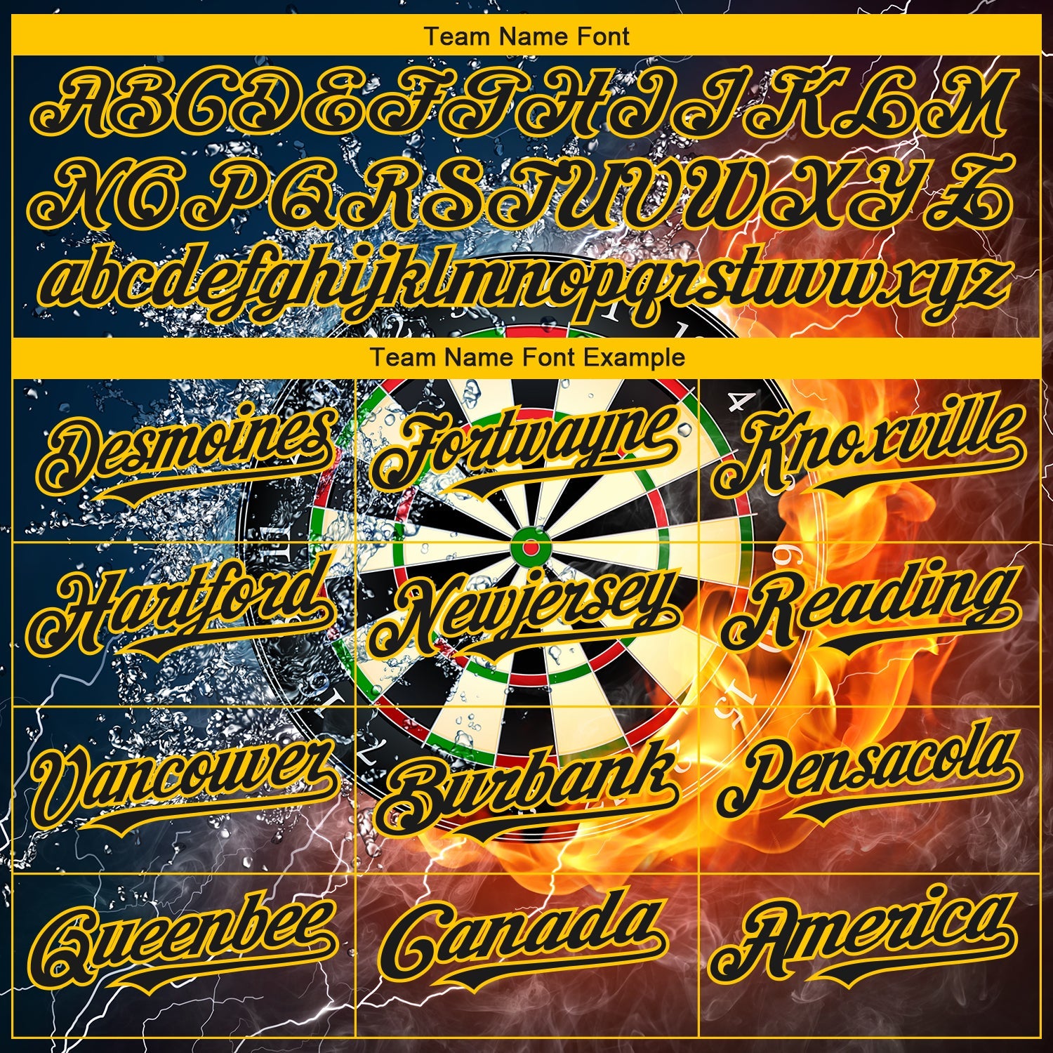 Custom Black Gold 3D Pattern Design Flame Dart Board Authentic Baseball Jersey view 4