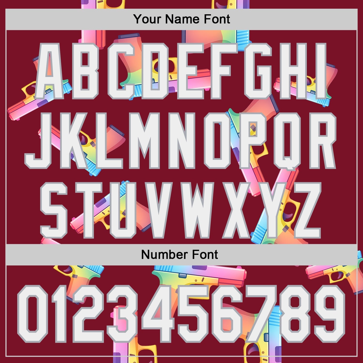 Custom Crimson White-Gray Colorful Firepower 3D Pattern Design Authentic Baseball Jersey view 5