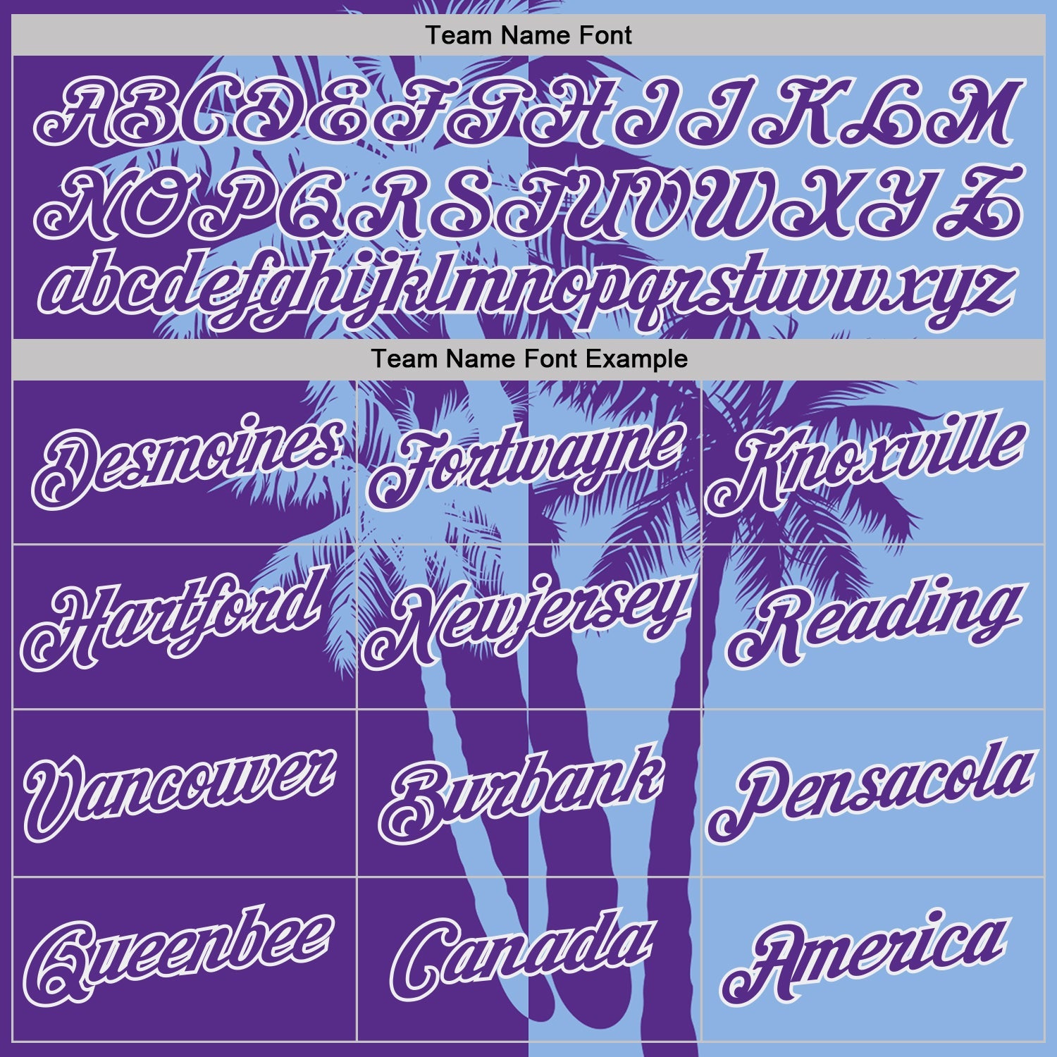 Custom Light Blue Purple-White Hawaii Tropical Coastal Palm Trees Performance T-Shirt view 3