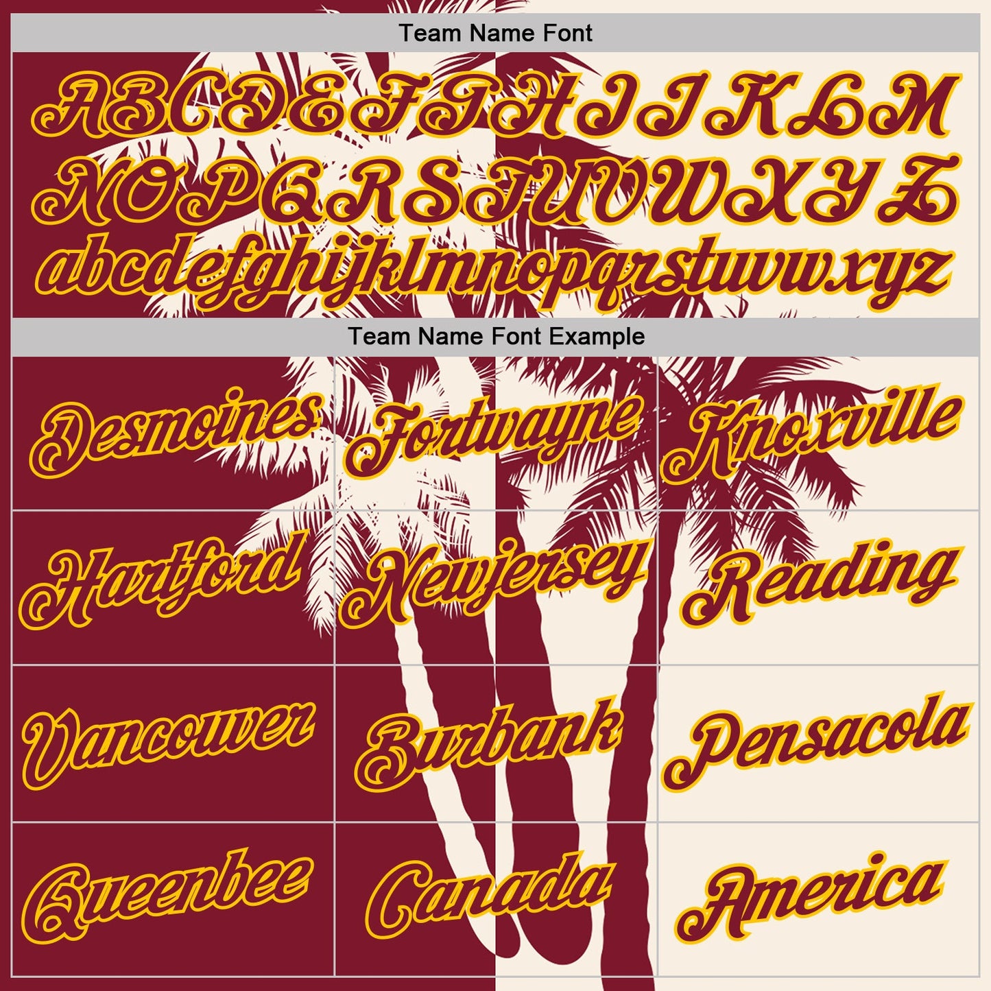 Custom Cream Crimson-Yellow Hawaii Tropical Coastal Palm Trees Performance T-Shirt view 3
