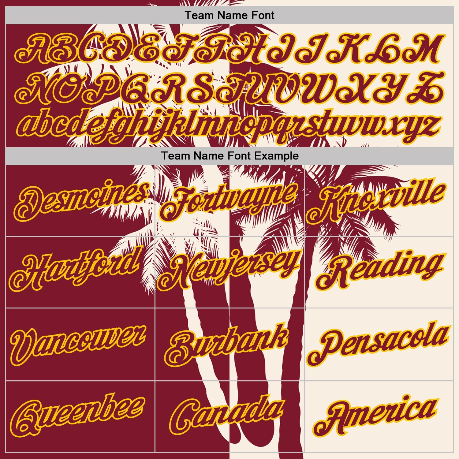 Custom Cream Crimson-Yellow Hawaii Tropical Coastal Palm Trees Performance T-Shirt view 3