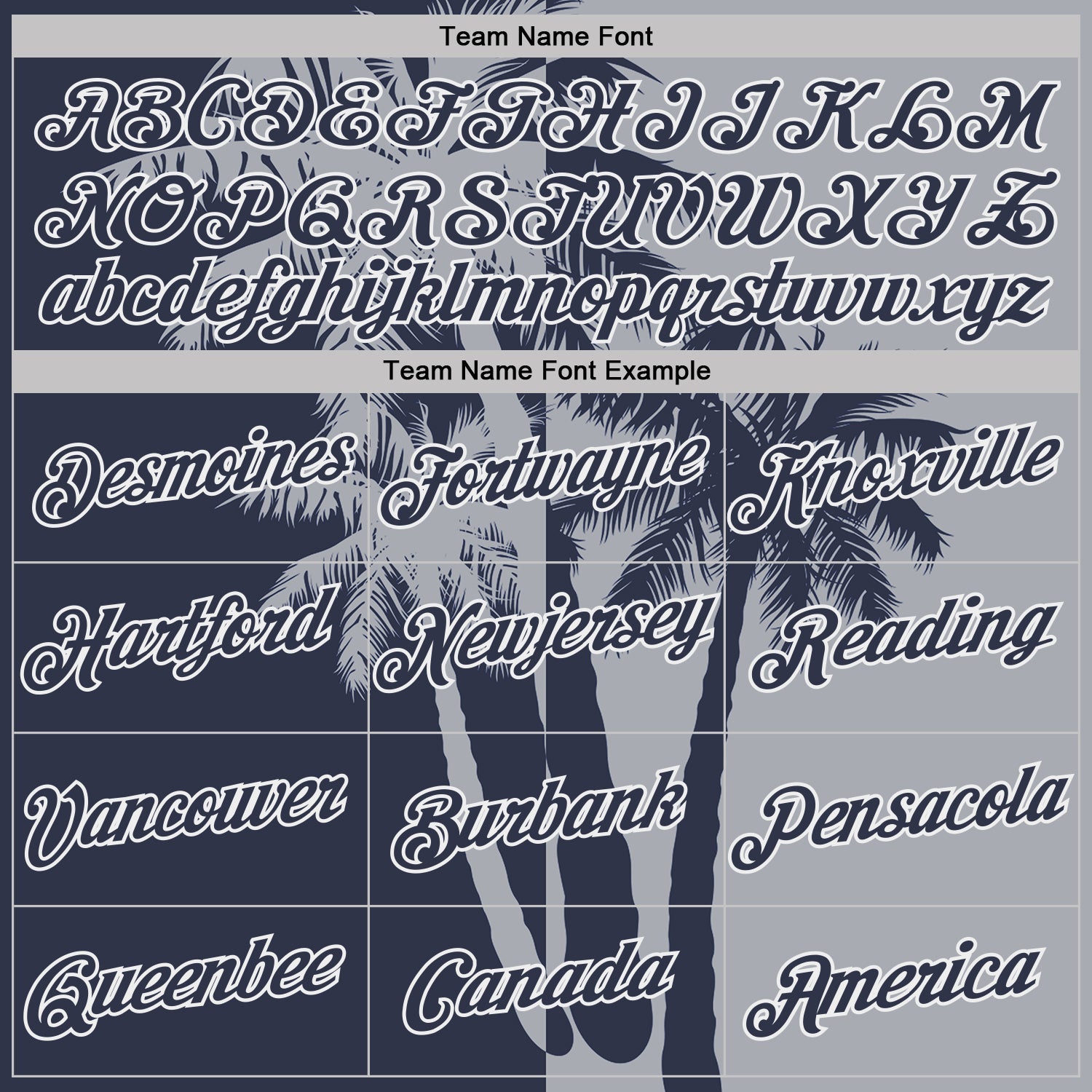 Custom Gray Navy-White Hawaii Tropical Coastal Palm Trees Performance T-Shirt view 3