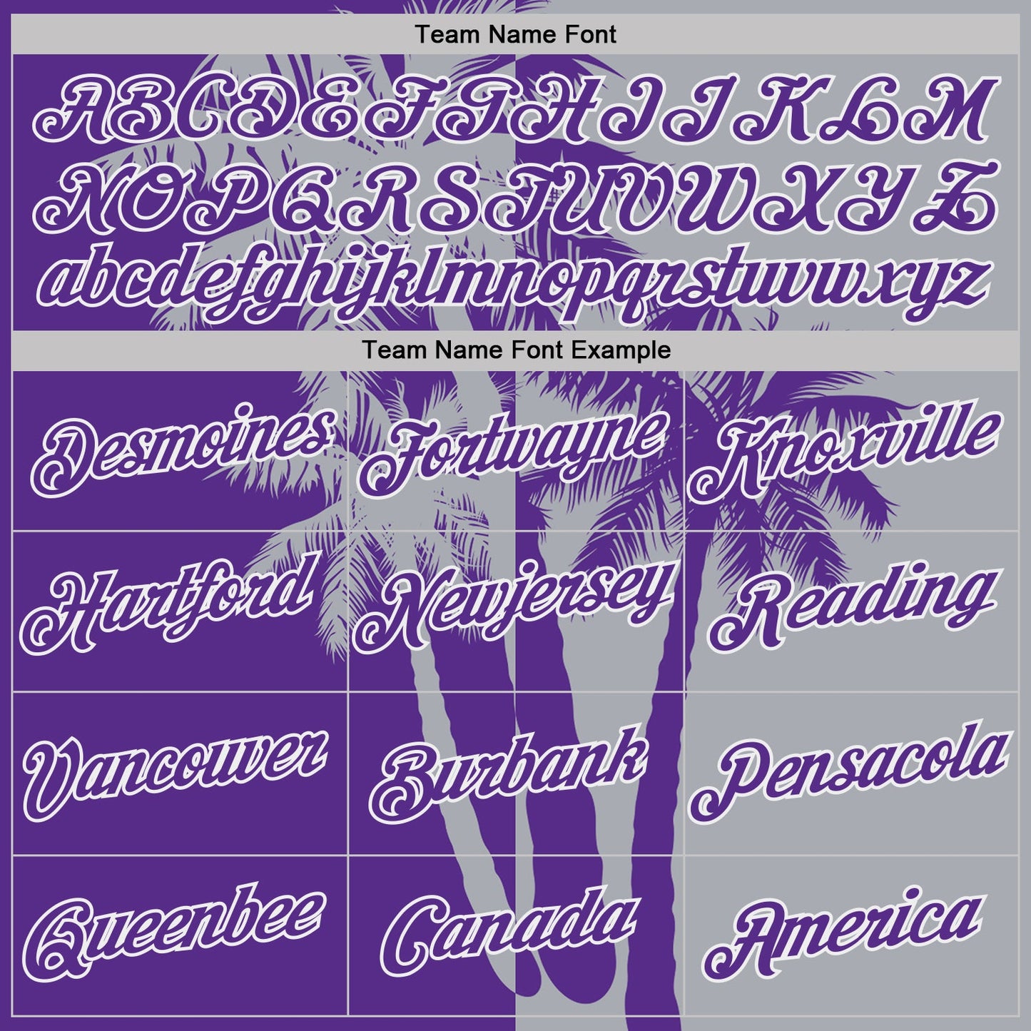 Custom Gray Purple-White Hawaii Tropical Coastal Palm Trees Performance T-Shirt view 3