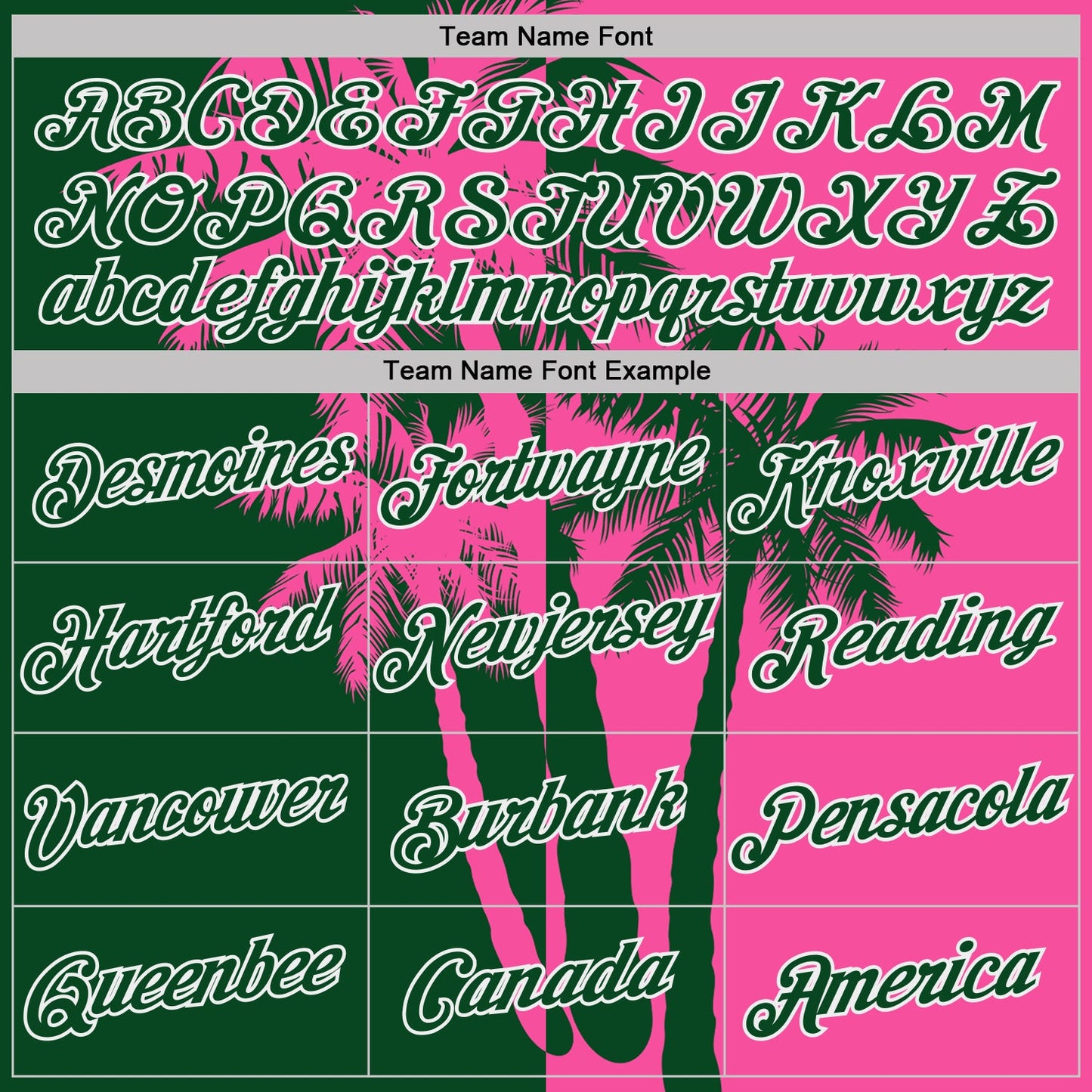 Custom Pink Green-White Hawaii Tropical Coastal Palm Trees Performance T-Shirt view 3