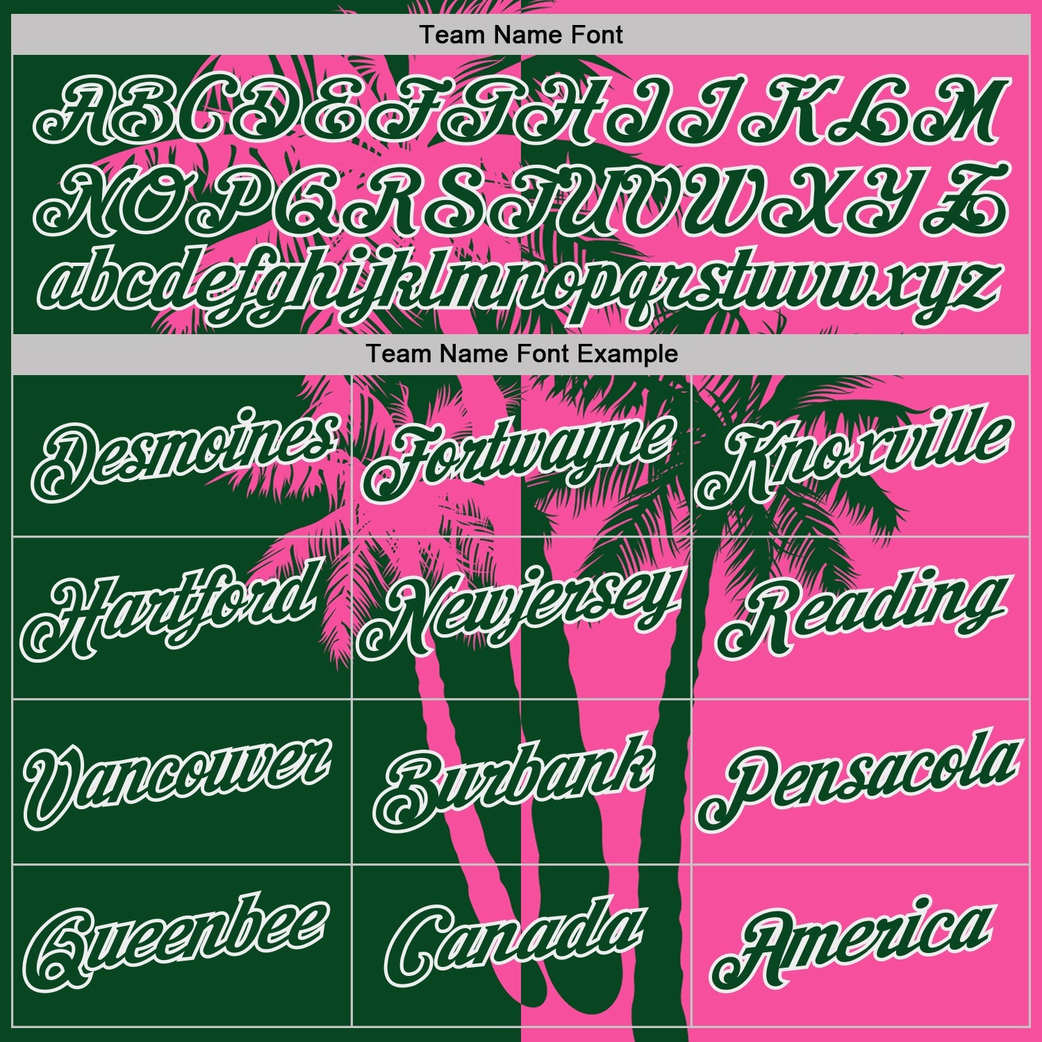 Custom Pink Green-White Hawaii Tropical Coastal Palm Trees Performance T-Shirt view 3
