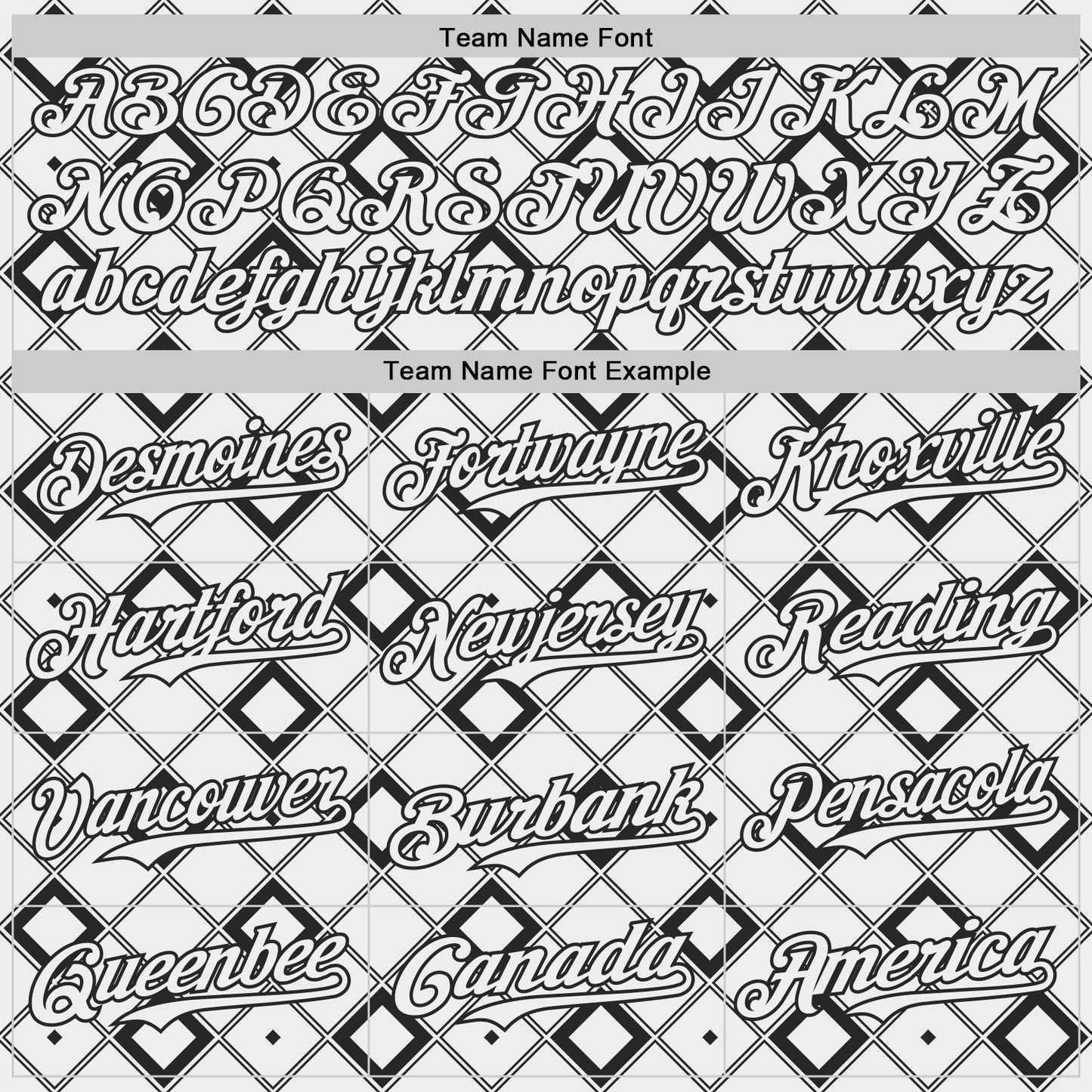 Custom White-Black Geometric Diamond Grid Rhombus Authentic Baseball Jersey view 4