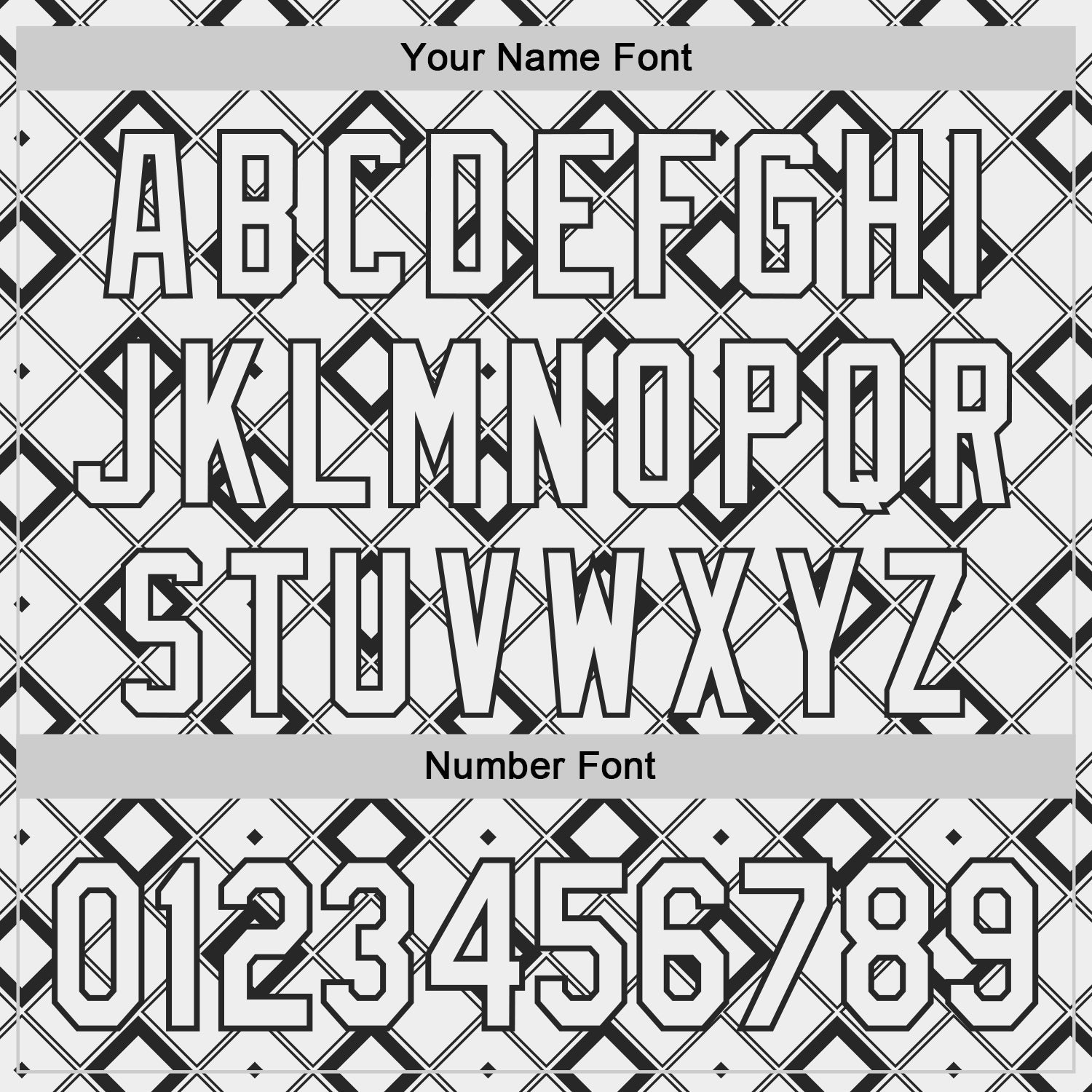 Custom White-Black Geometric Diamond Grid Rhombus Authentic Baseball Jersey view 5