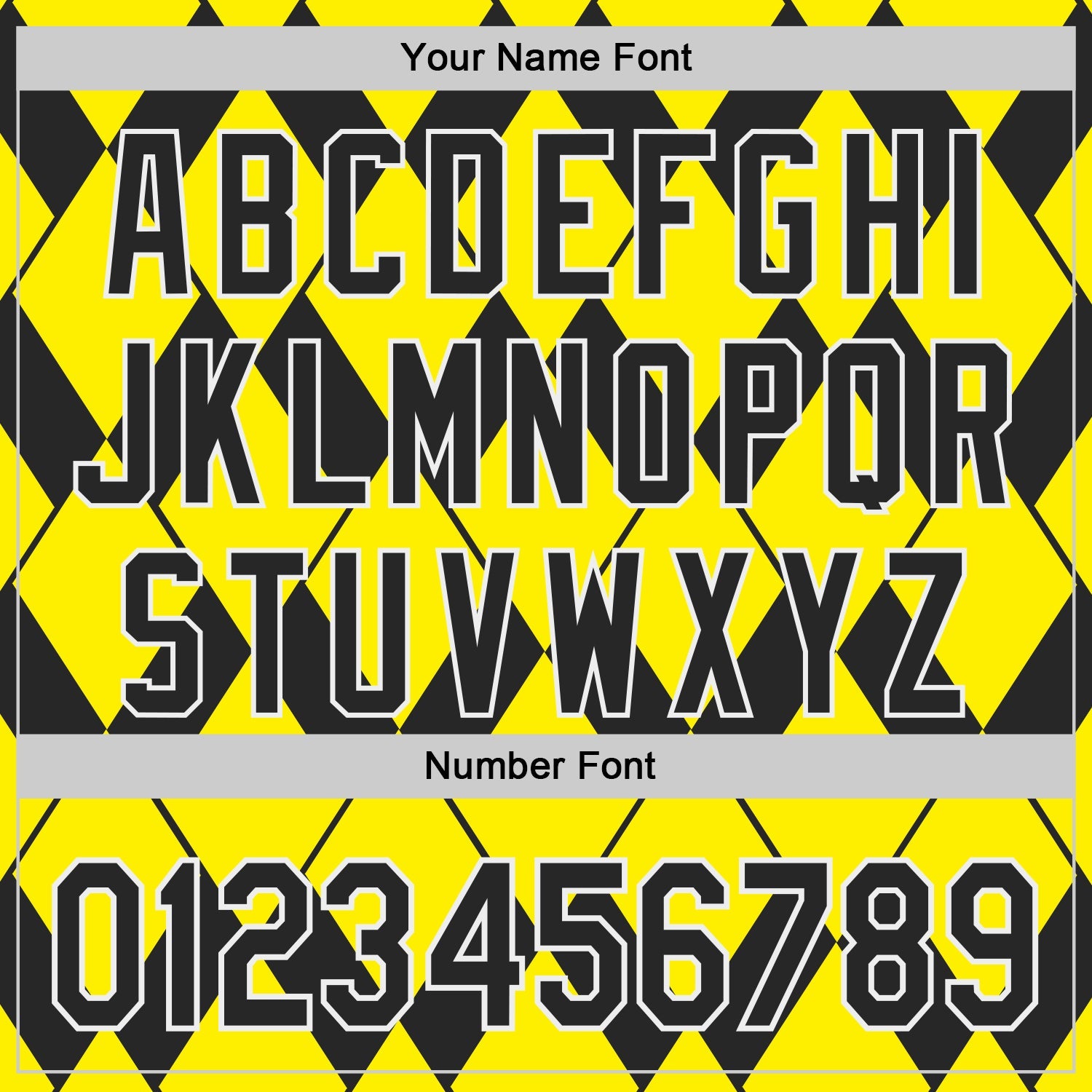 Custom Light Yellow Black-White Geometric Diamond Grid Rhombus Authentic Baseball Jersey view 5