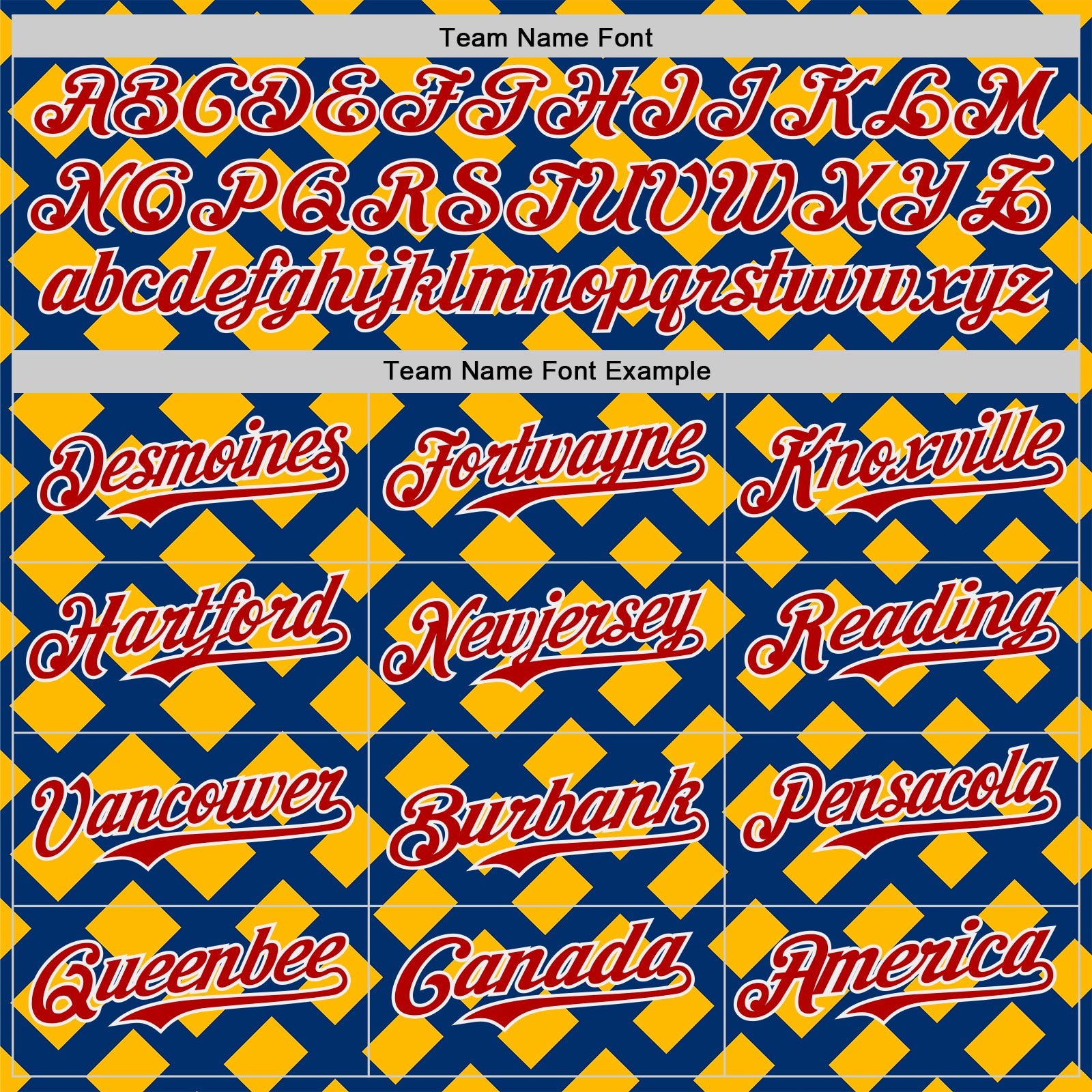 Custom US Navy Blue Red Gold-White Geometric Diamond Grid Rhombus Authentic Baseball Jersey view 4