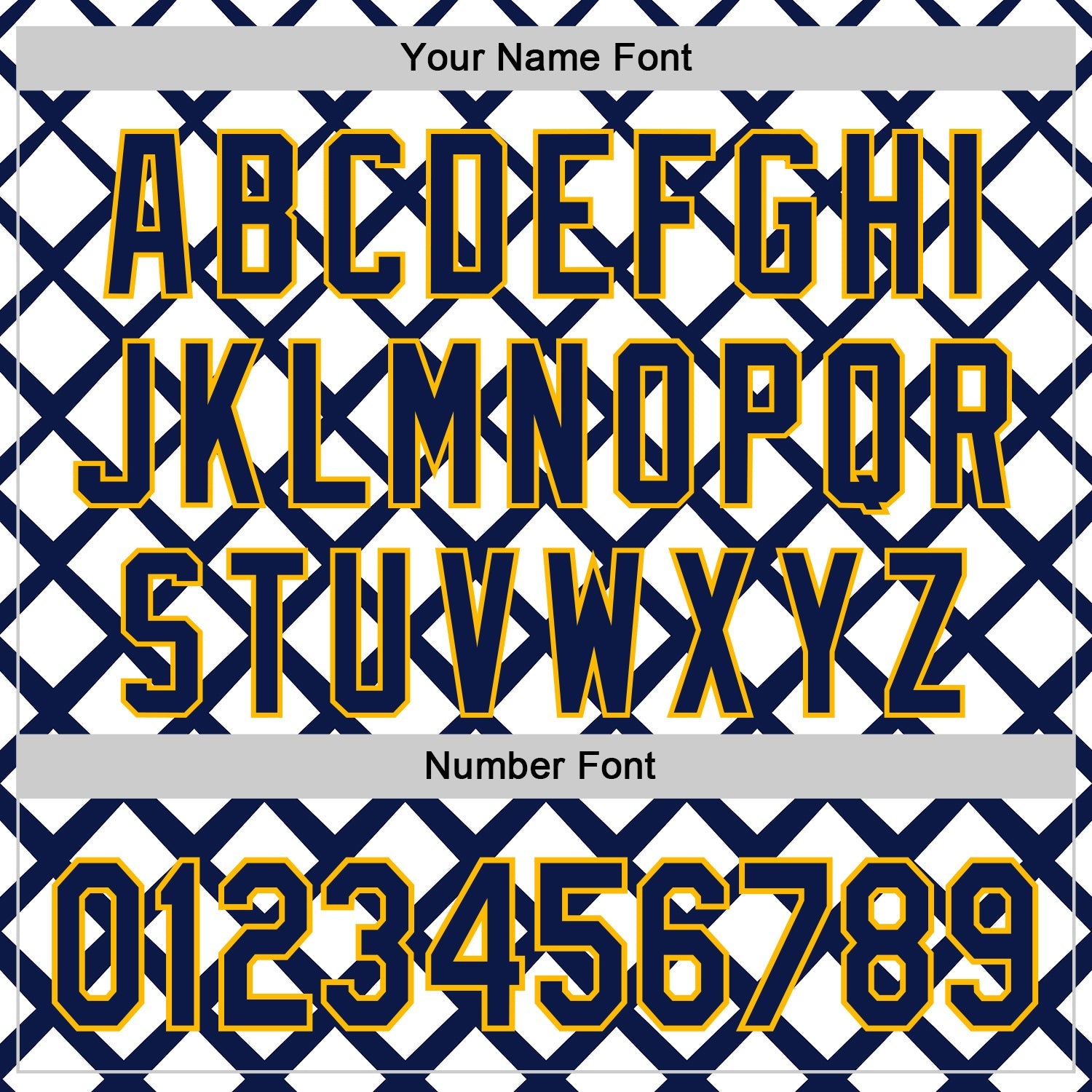 Custom White Navy-Gold Geometric Diamond Grid Rhombus Authentic Baseball Jersey view 5