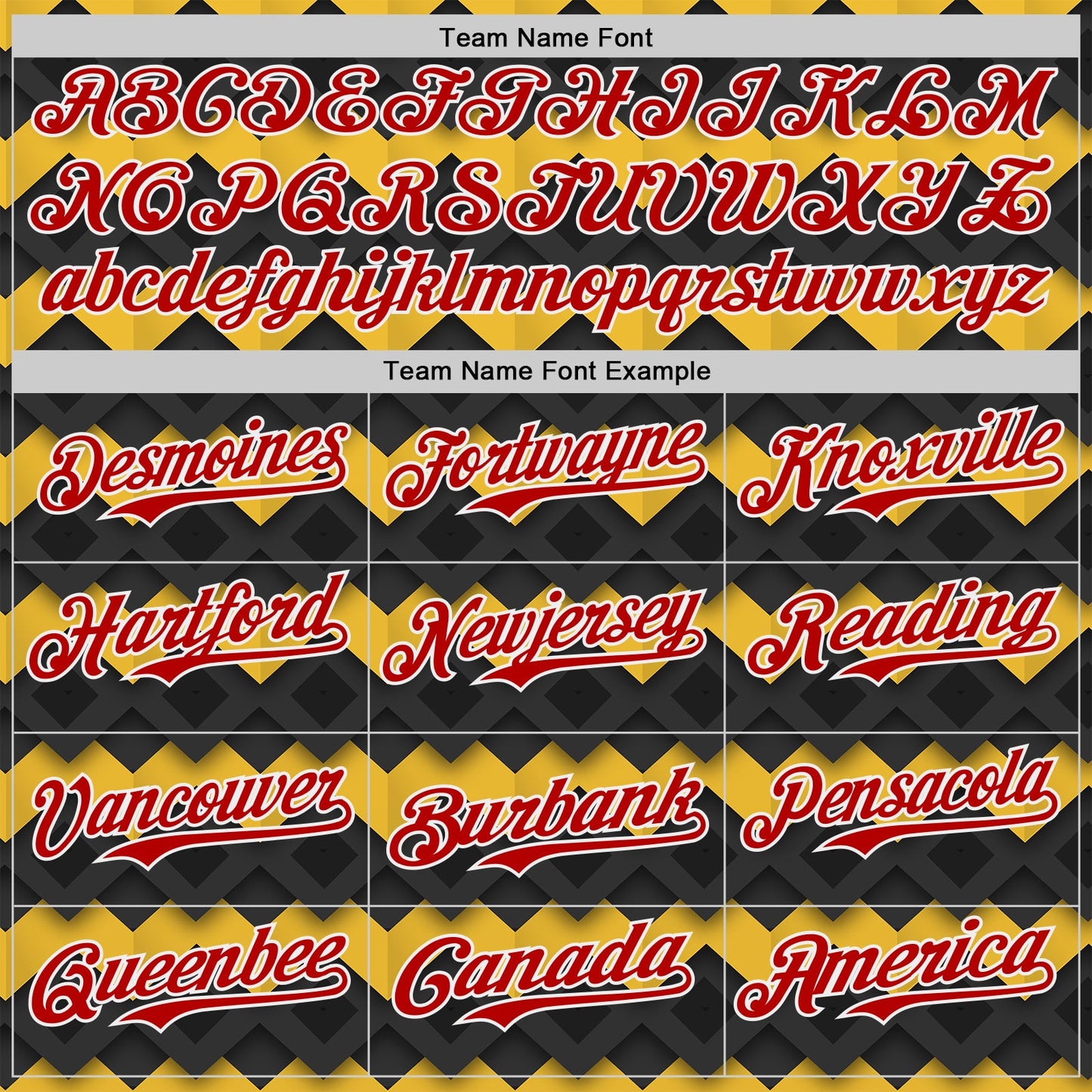 Custom Black Red Yellow-White Geometric Diamond Grid Rhombus Authentic Baseball Jersey view 4