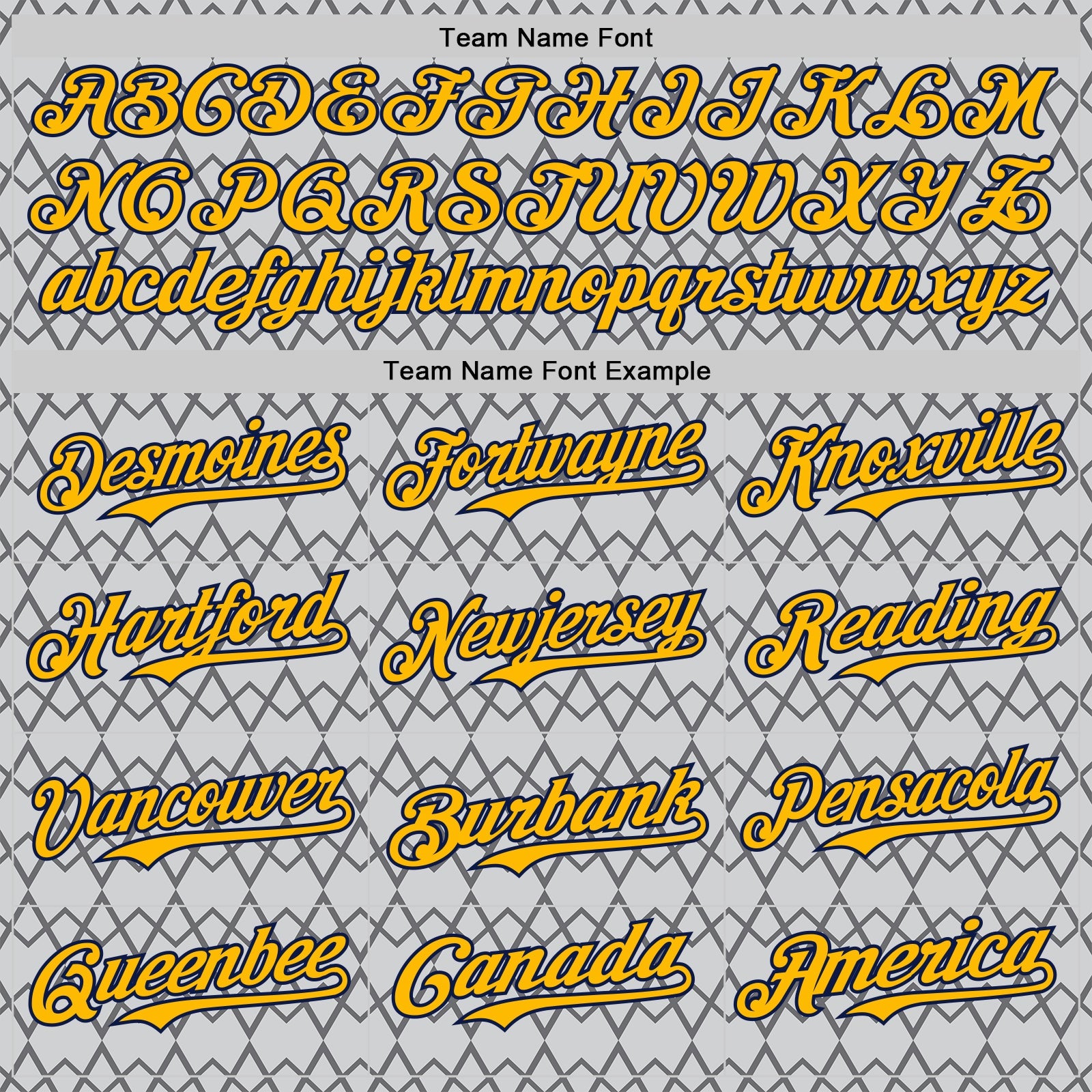 Custom Gray Gold-Navy Geometric Diamond Grid Rhombus Authentic Baseball Jersey view 4