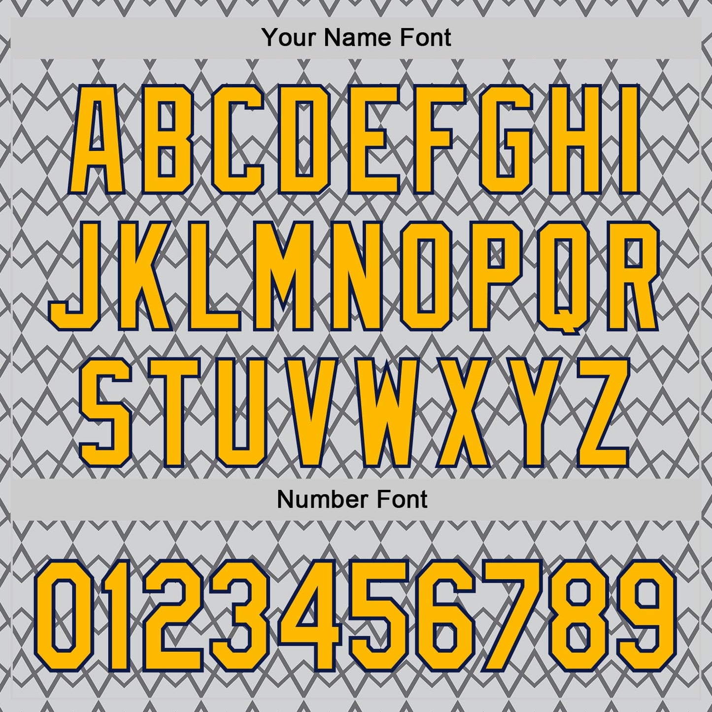 Custom Gray Gold-Navy Geometric Diamond Grid Rhombus Authentic Baseball Jersey view 5