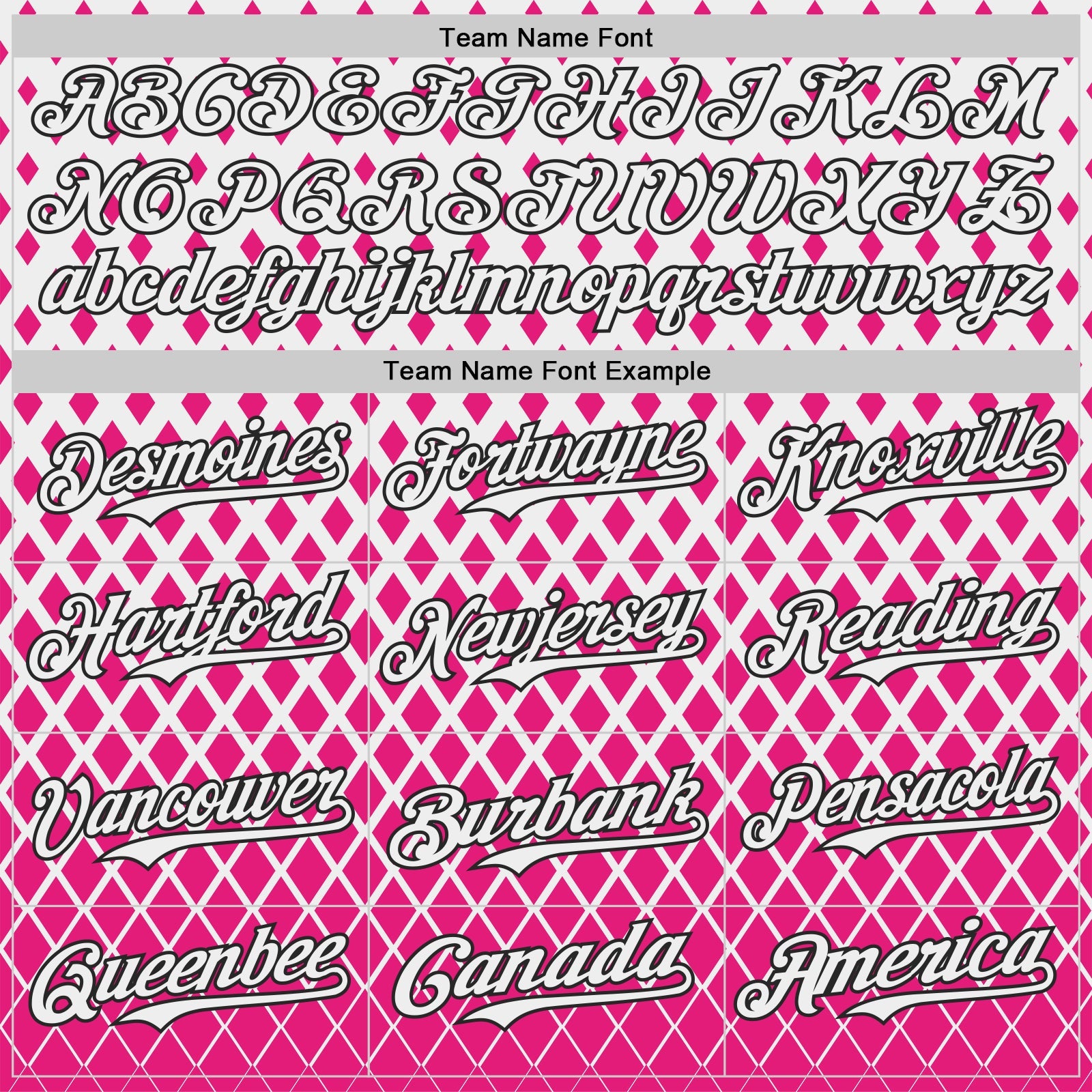 Custom White Pink-Black Geometric Diamond Grid Rhombus Authentic Baseball Jersey view 4