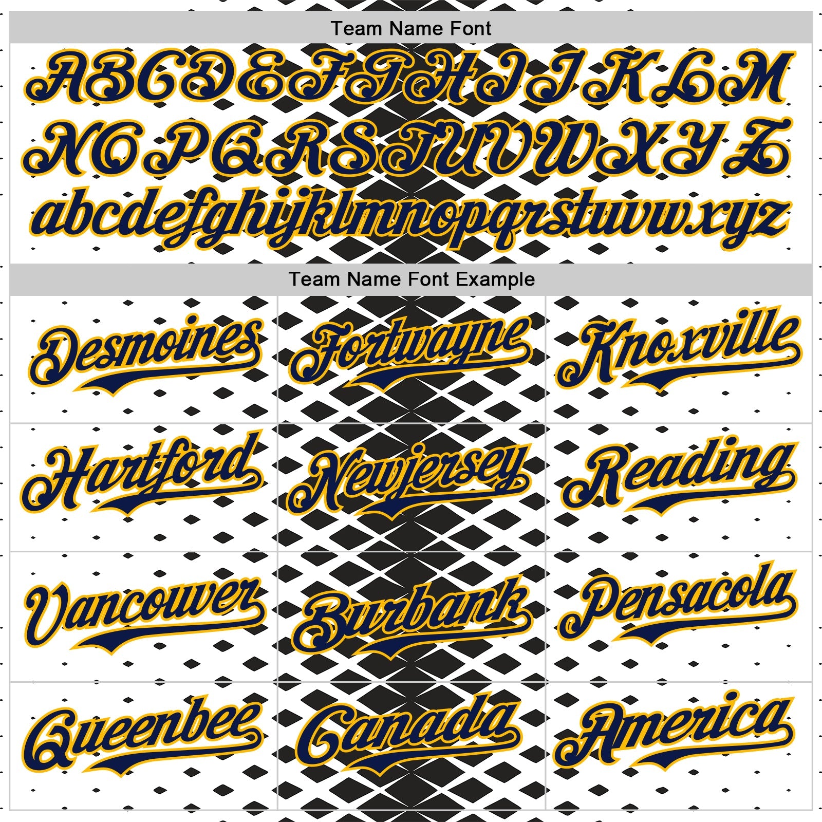 Custom White Navy Black-Gold Geometric Diamond Grid Rhombus Authentic Baseball Jersey view 4