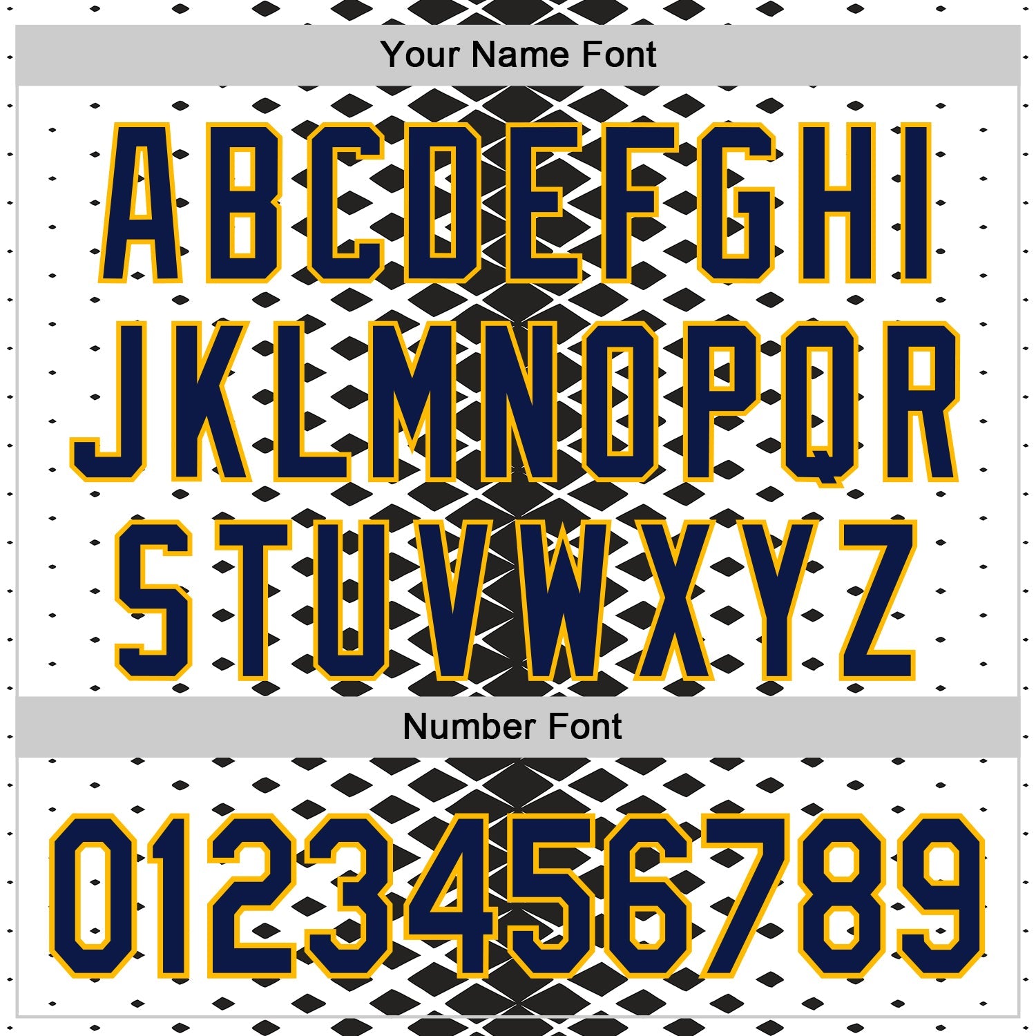 Custom White Navy Black-Gold Geometric Diamond Grid Rhombus Authentic Baseball Jersey view 5