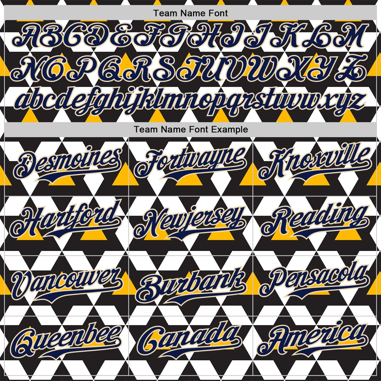Custom Black Navy White Gold-Cream Geometric Diamond Grid Rhombus Authentic Baseball Jersey view 4