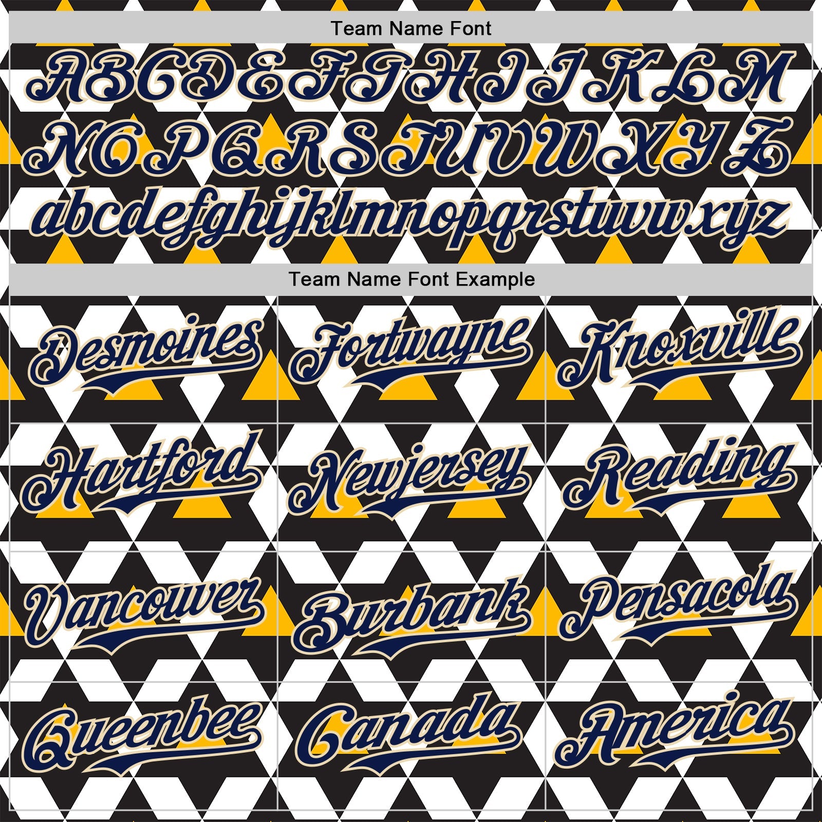 Custom Black Navy White Gold-Cream Geometric Diamond Grid Rhombus Authentic Baseball Jersey view 4