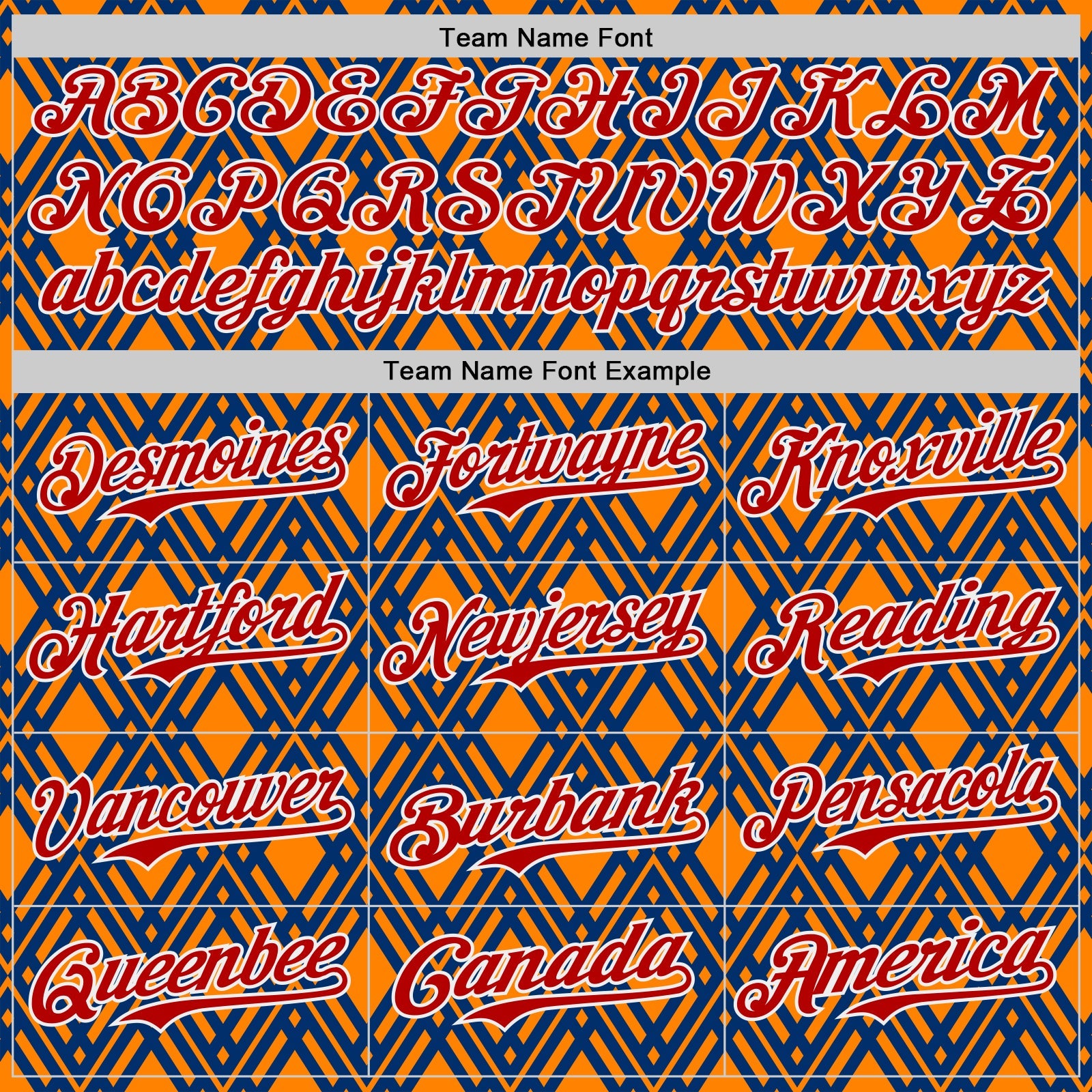 Custom Orange Red Blue-White Geometric Diamond Grid Rhombus Authentic Baseball Jersey view 4