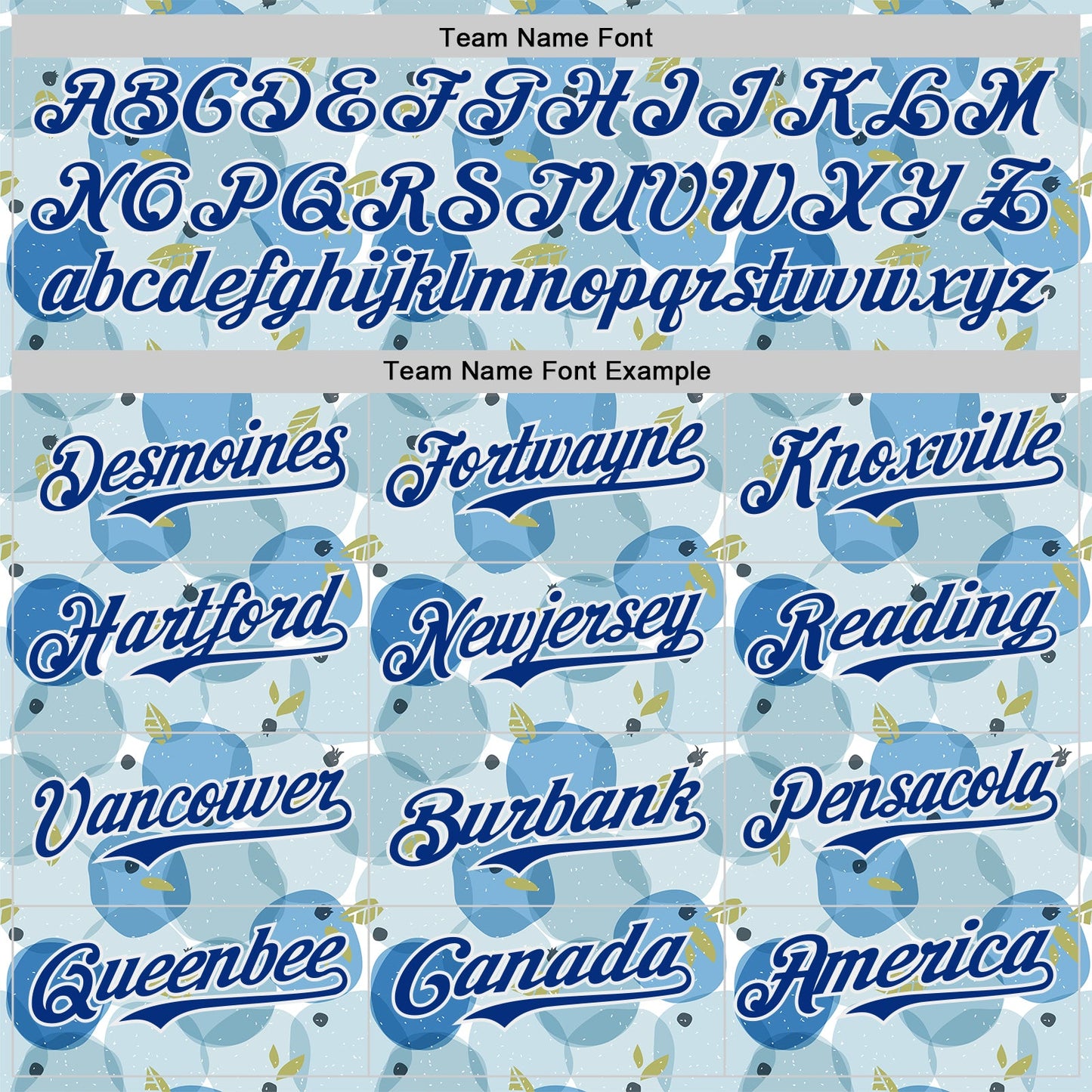 Custom Blue Royal-White Foodie Blueberry Authentic Baseball Jersey view 4