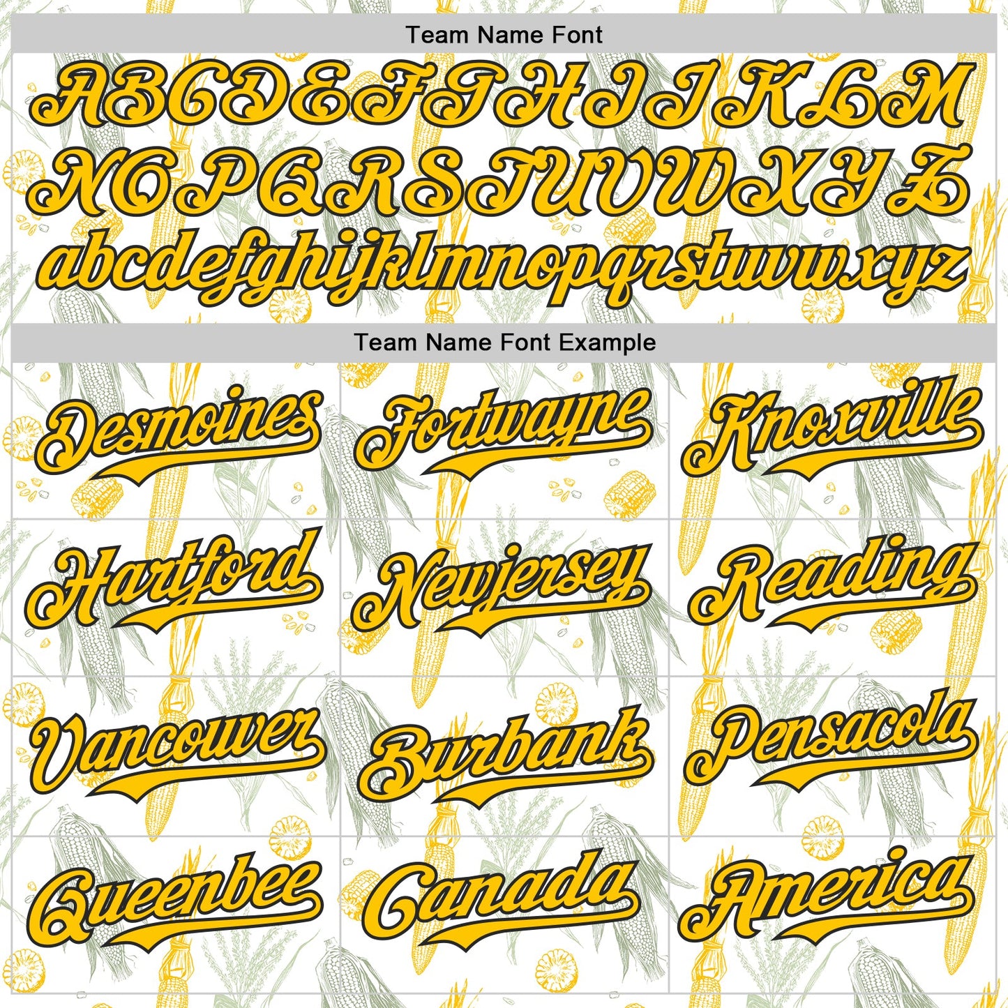 Custom White Yellow-Black Foodie Corn Authentic Baseball Jersey view 4