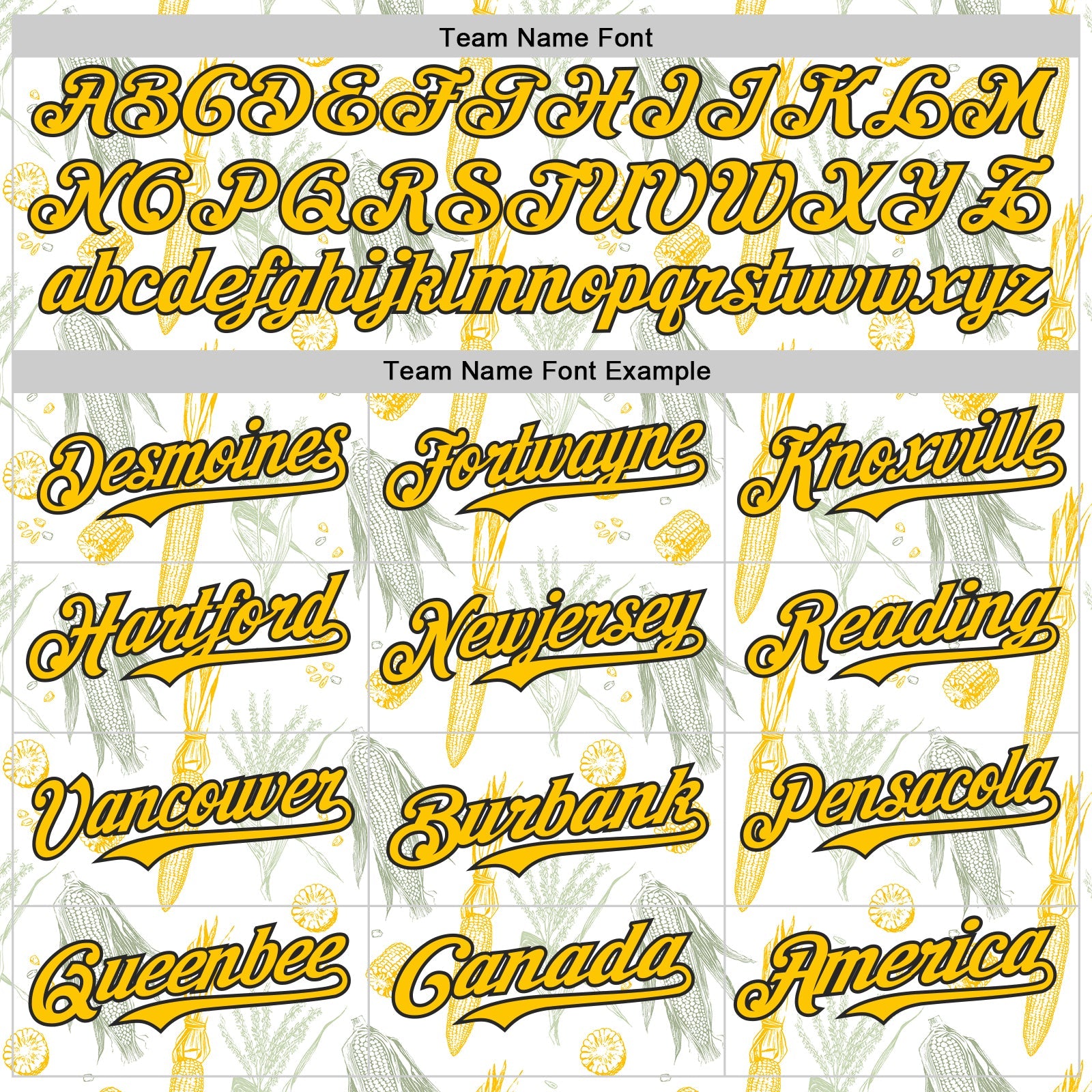 Custom White Yellow-Black Foodie Corn Authentic Baseball Jersey view 4