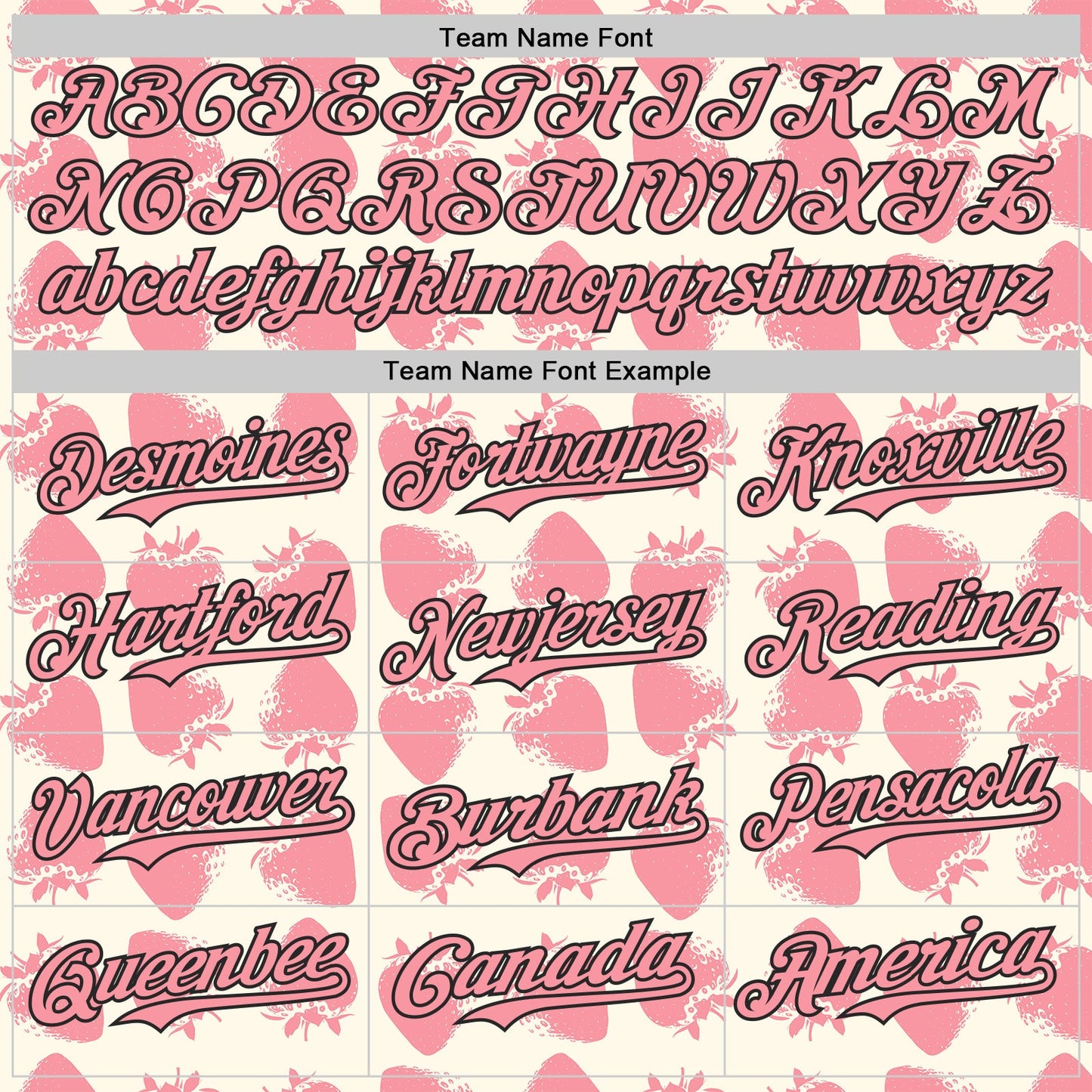 Custom Cream Medium Pink-Black Foodie Strawberry Authentic Baseball Jersey view 4