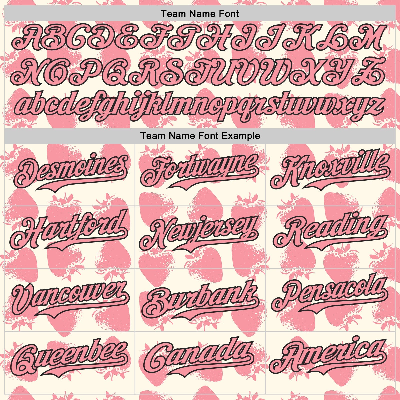 Custom Cream Medium Pink-Black Foodie Strawberry Authentic Baseball Jersey view 4