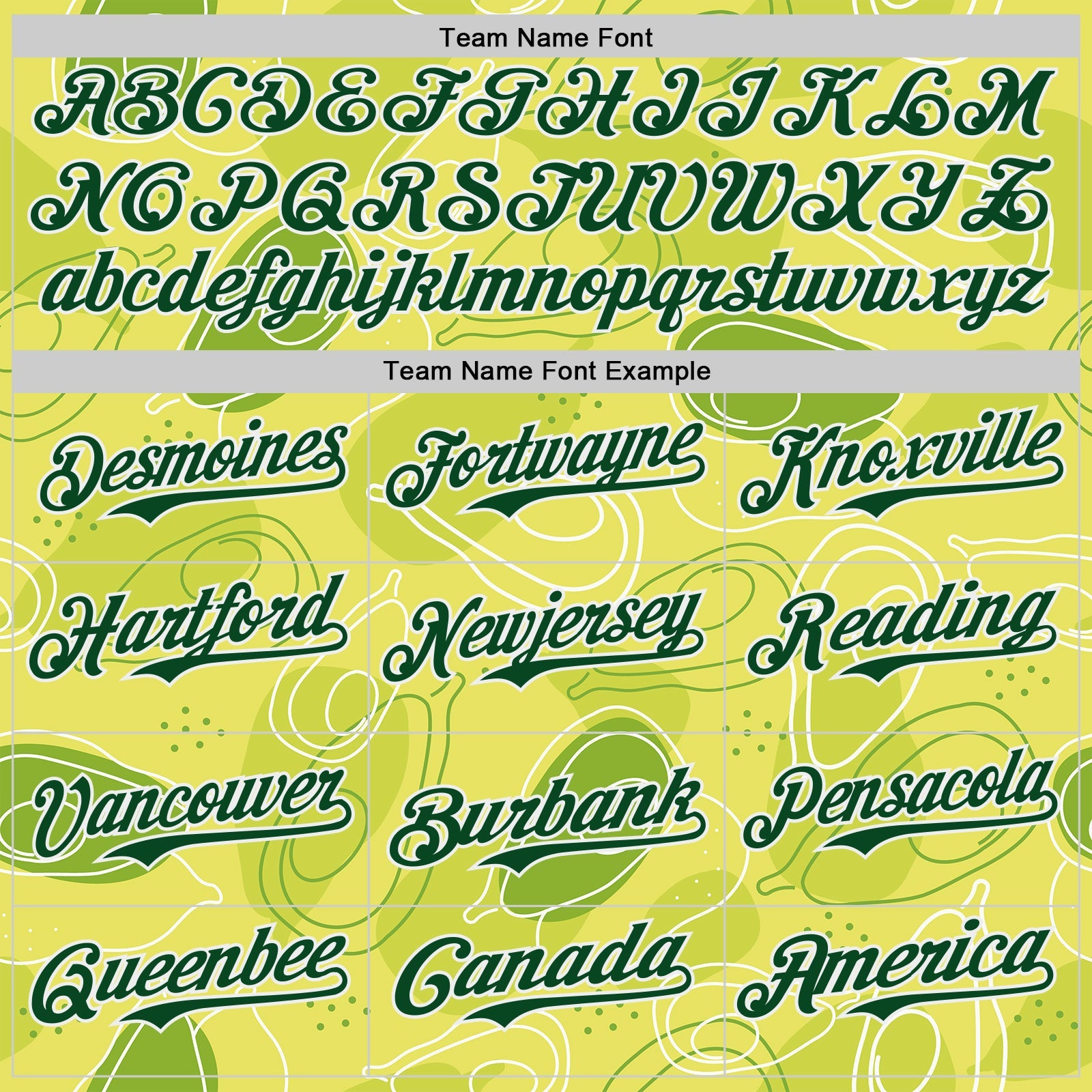 Custom Green-White Foodie Avocado Authentic Baseball Jersey view 4