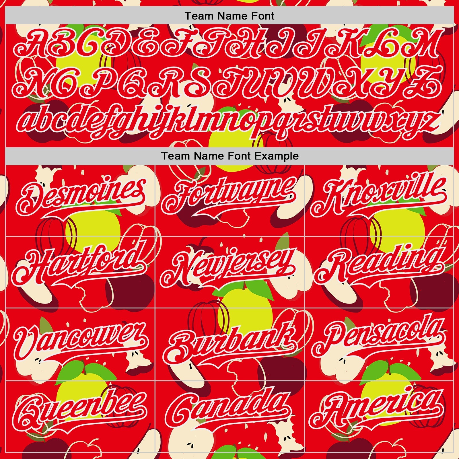 Custom Fire Red-White Foodie Apples & Pears Authentic Baseball Jersey view 4