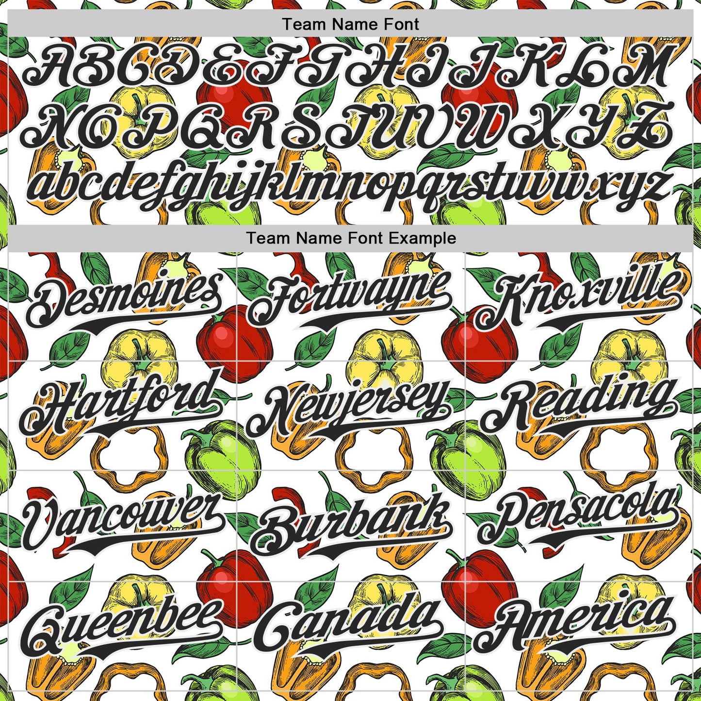 Custom White-Black Foodie Bell Pepper Authentic Baseball Jersey view 4