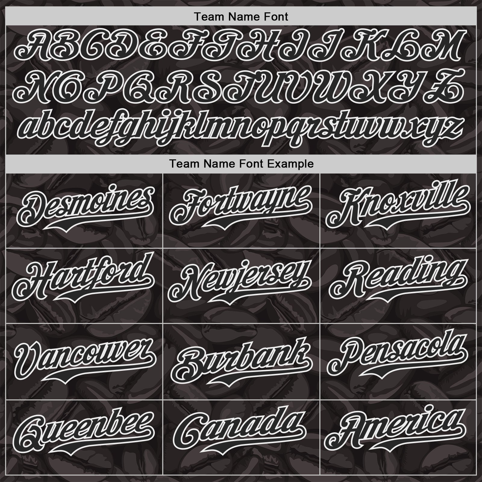 Custom Black-White Foodie Coffee Beans Authentic Baseball Jersey view 4