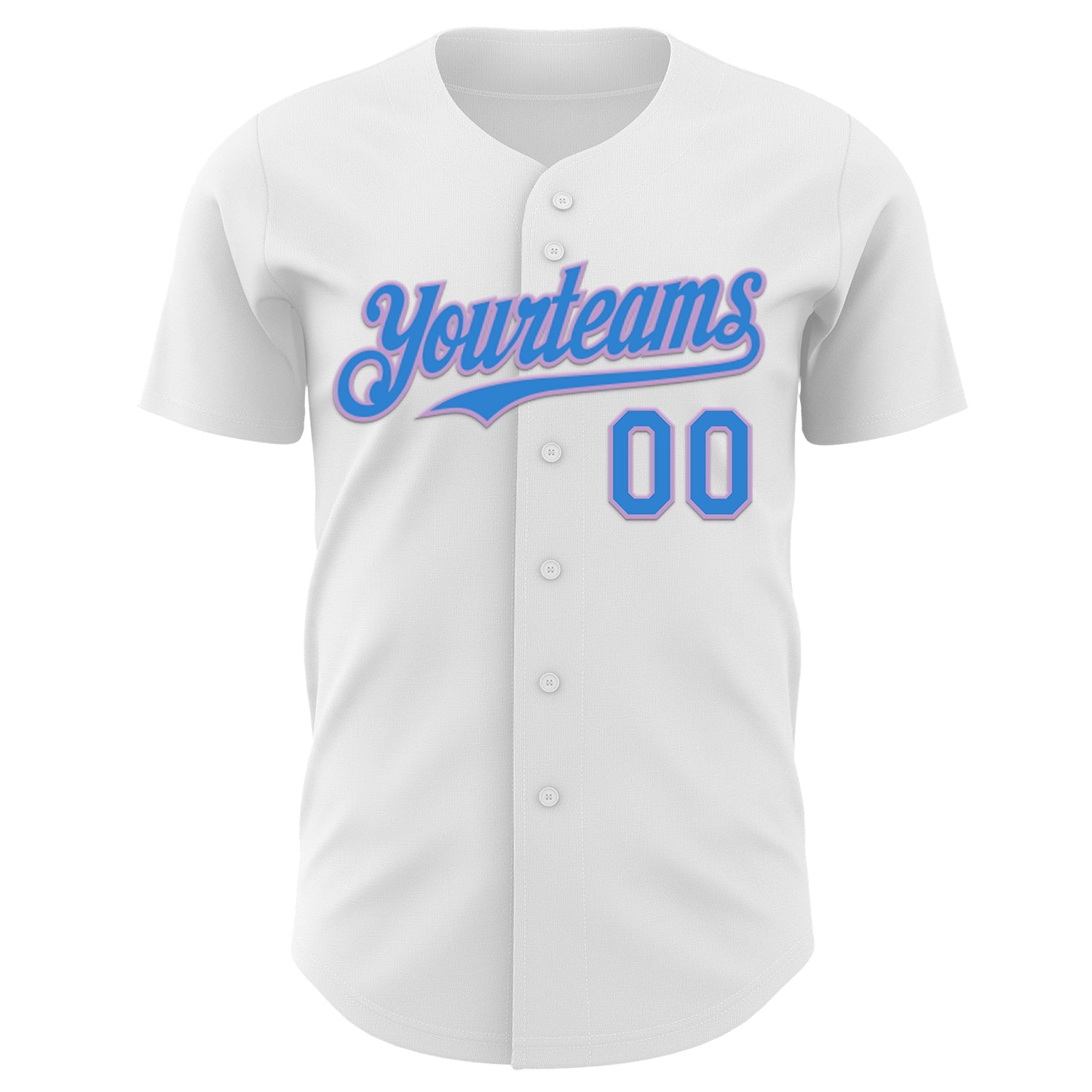 Custom White Electric Blue-Light Purple Autism Awareness Support Authentic Baseball Jersey view 2